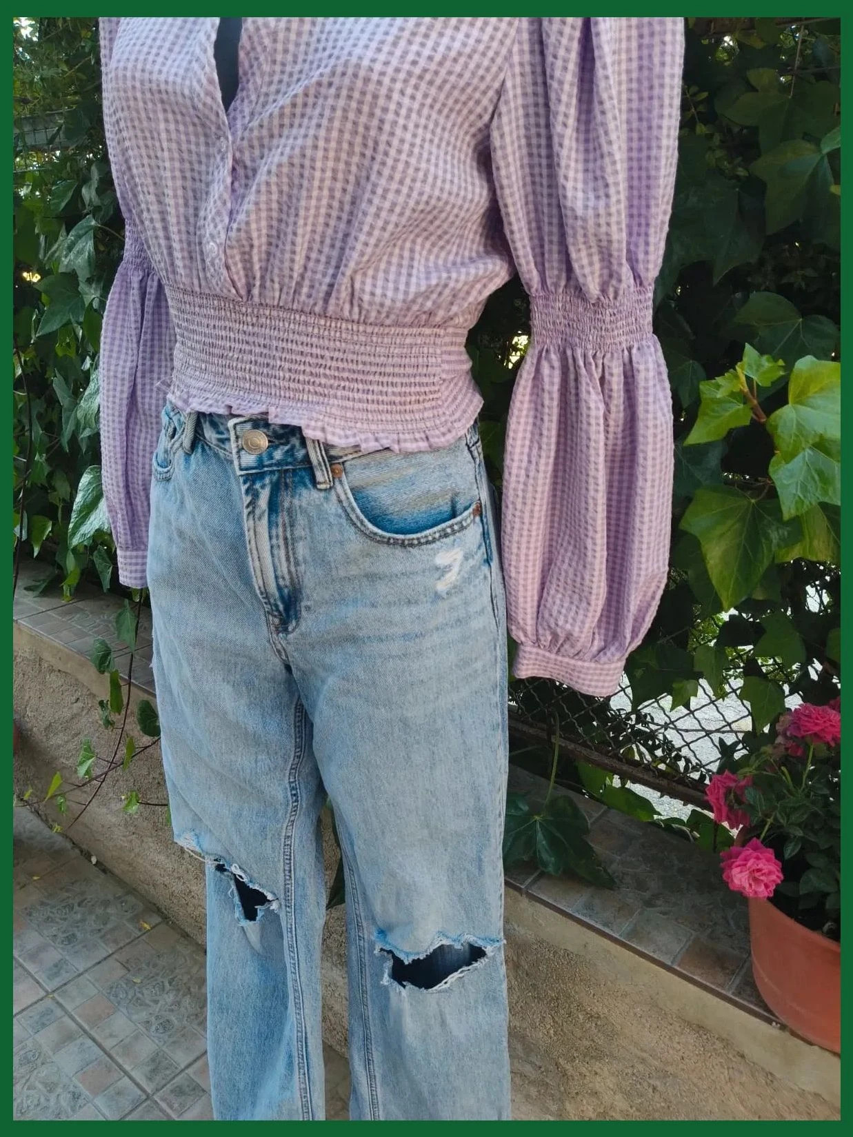 Blusa Zara lila con frunces y mangas abullonadas, Talla M 💜 – Zara – taille M / 38 / 10 5