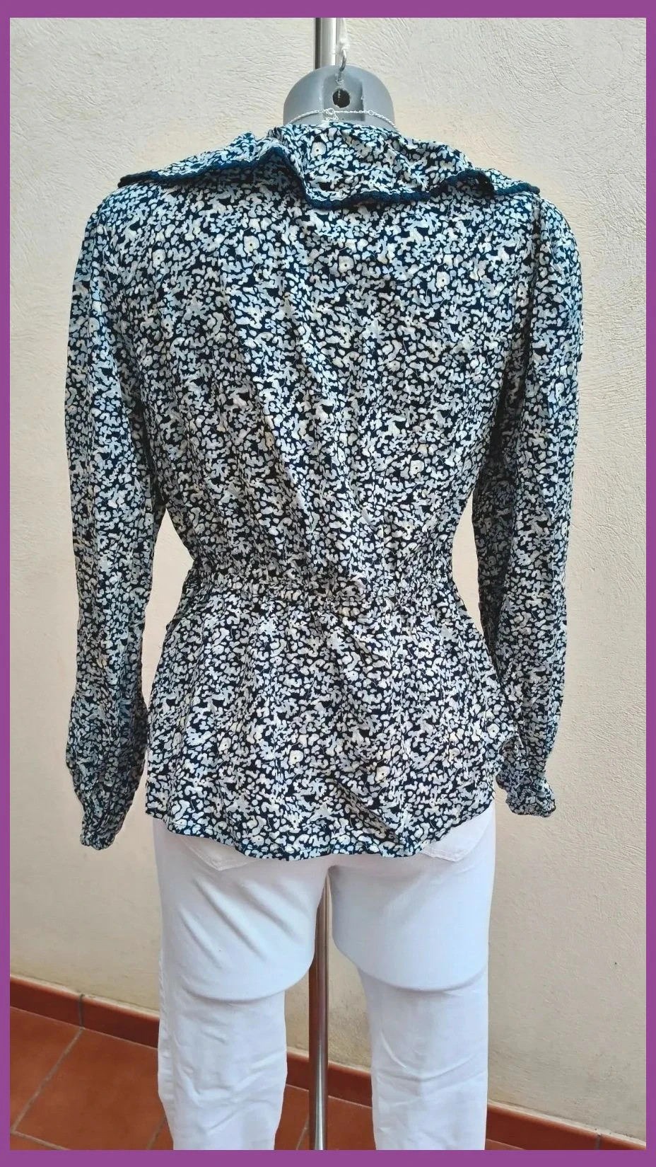 Blusa Floral con Volantes y Peplum - F&F (Talla 38/M) 🌈 – F&F – taille M / 38 / 10 5