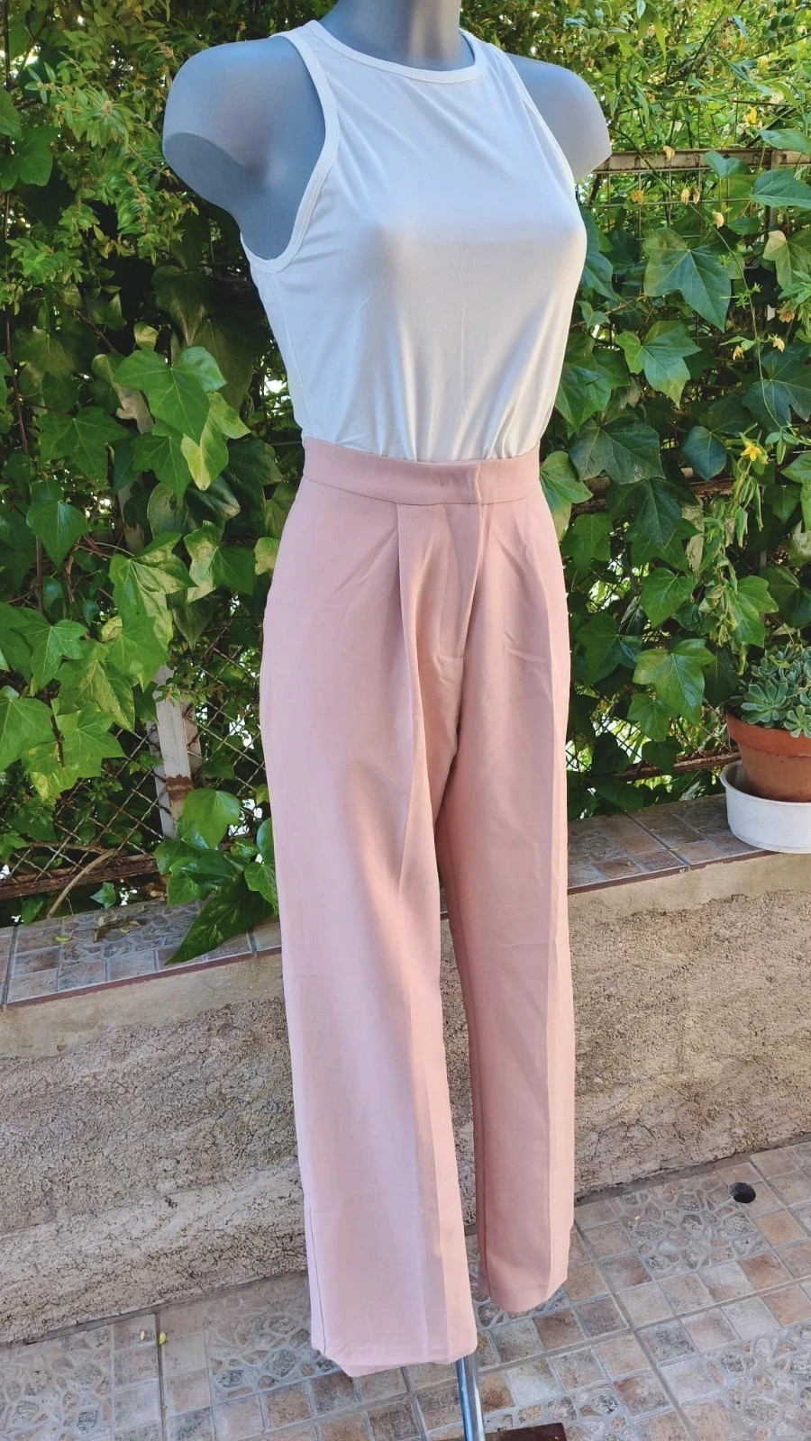 Pantalón de Pinzas Rosa Palo – Peace + Love 🌈 – Peace and Love – taille XS / 34 / 6 2