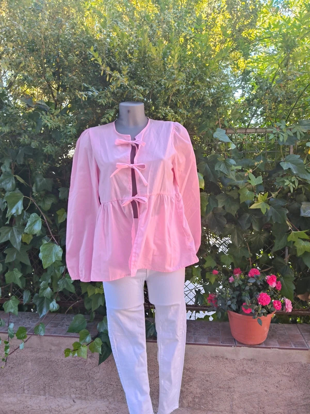 Blusa romántica coquette rosa 🩷 – La Boutique – taille M / 38 / 10