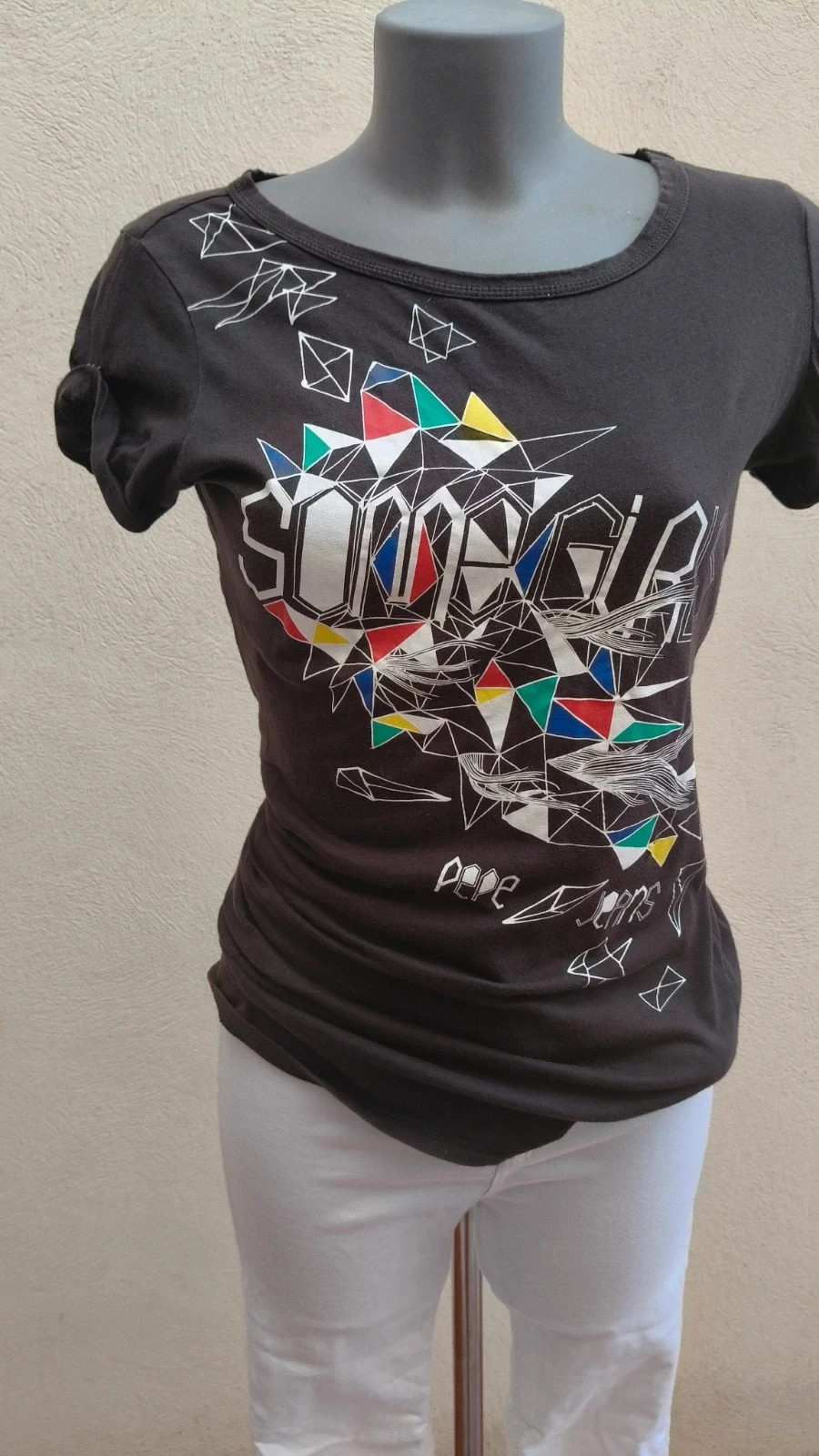 Camiseta Pepe Jeans "Some Girls" - Estilo Retro/Gráfico 🌈 – Pepe Jeans – taille S / 36 / 8 2