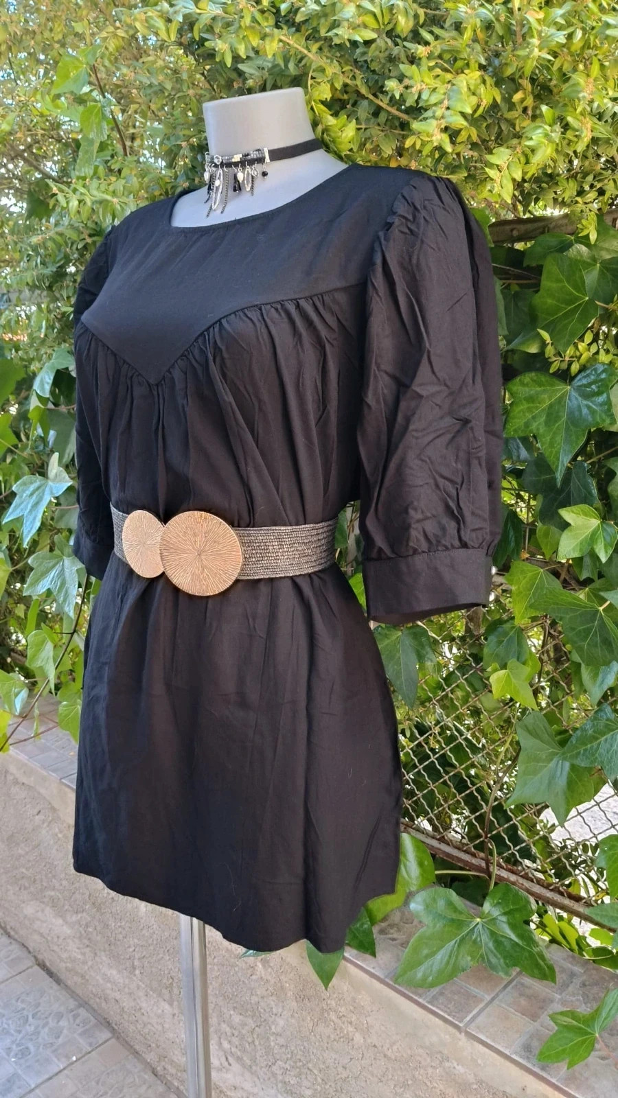 Blusa negra estilo túnica / Zizzi (Talla L) 🌈 – Zizzi – taille L / 40 / 12 5