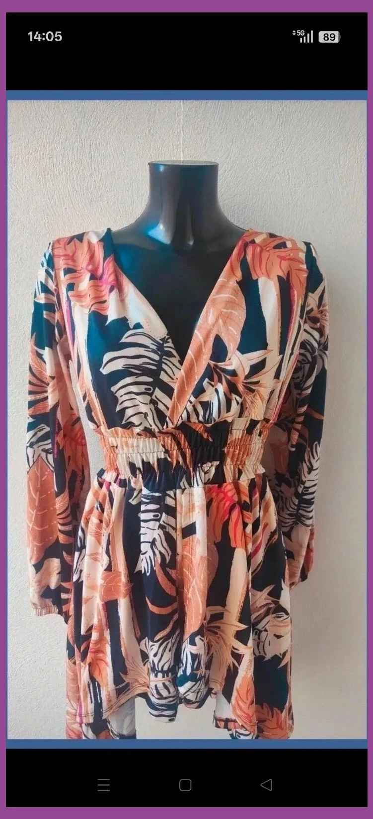 Mono corto estampado tropical 🥭 – Boutique Bohéme – taille M / 38 / 10 2
