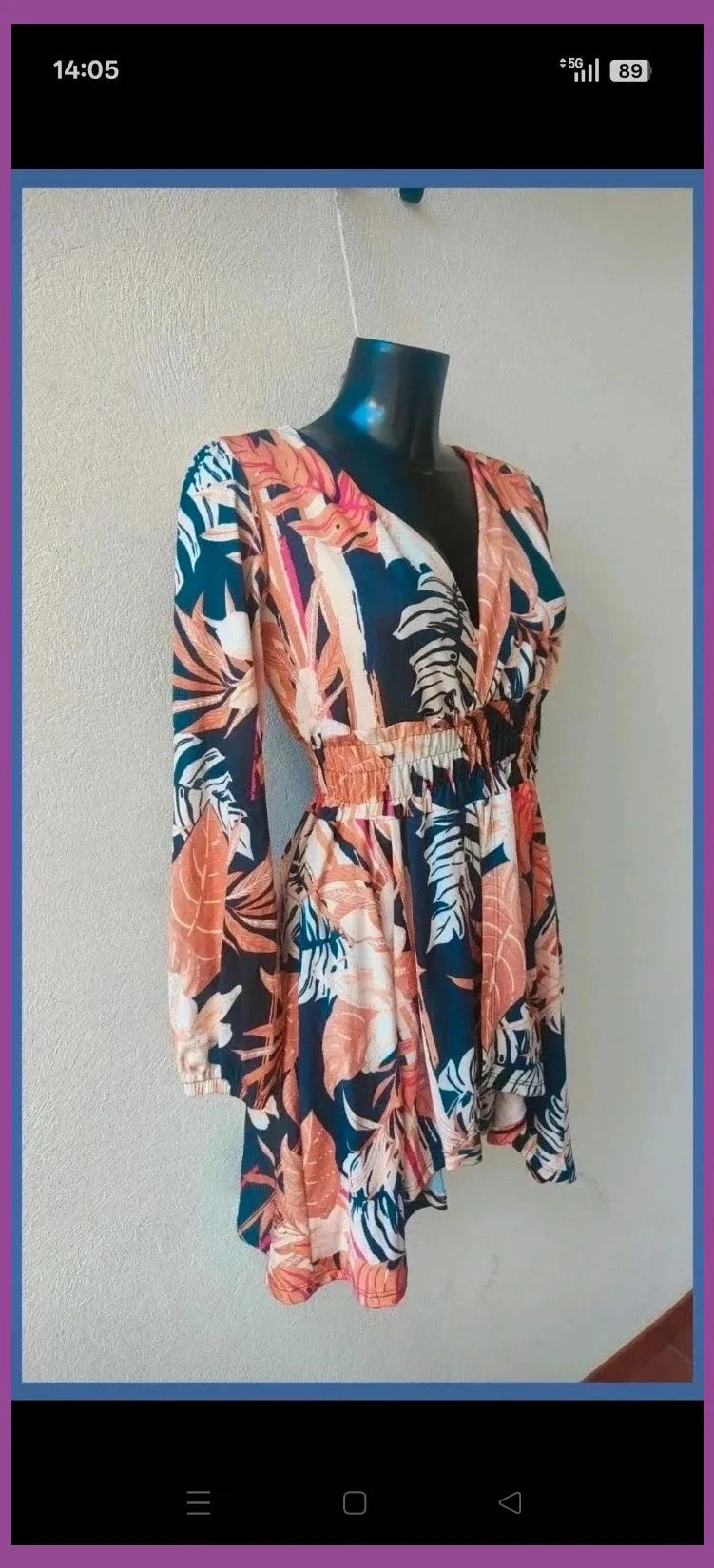 Mono corto estampado tropical 🥭 – Boutique Bohéme – taille M / 38 / 10 4