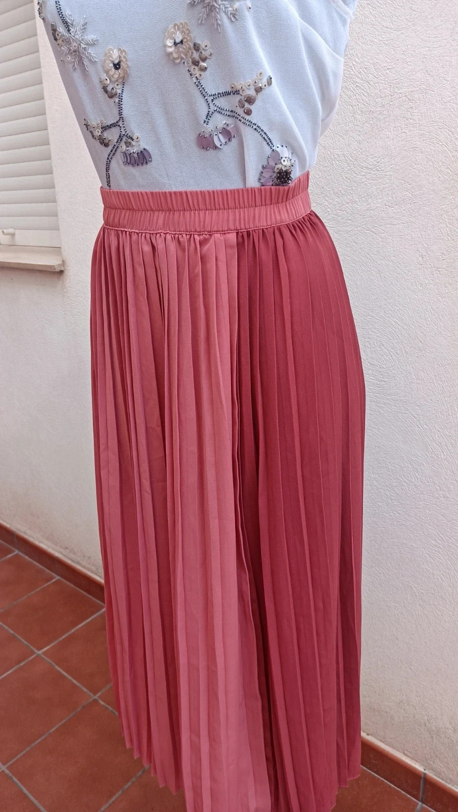 Falda MIDI plisada Ichi 🌈 – ICHI – taille M / 38 / 10 3