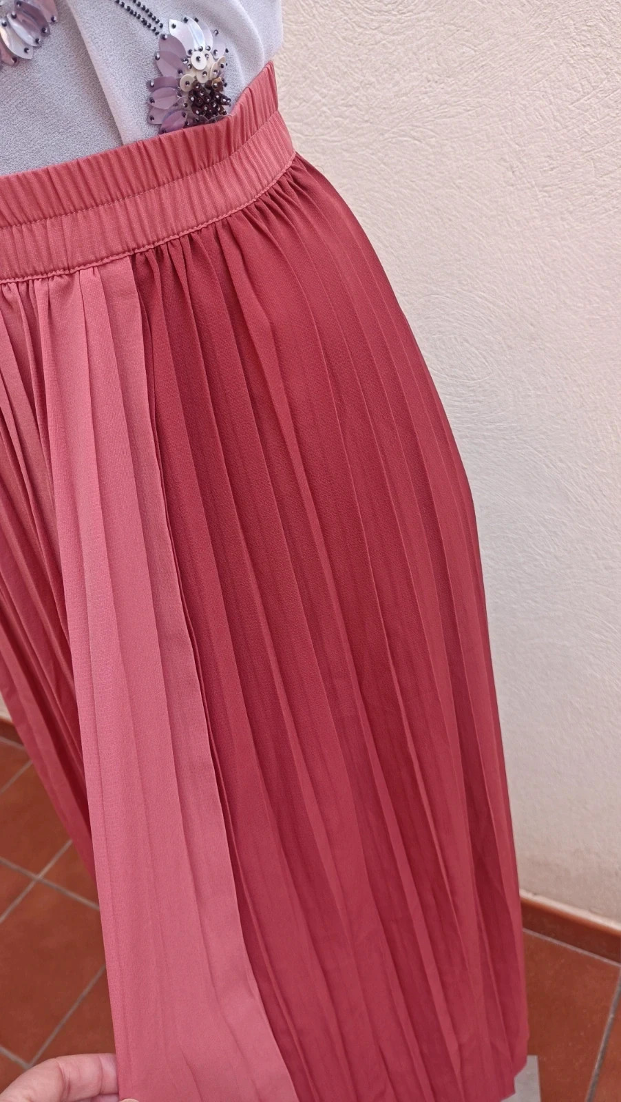 Falda MIDI plisada Ichi 🌈 – ICHI – taille M / 38 / 10 5