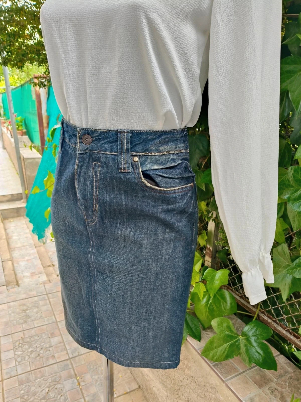 Falda vaquera de tubo OK! Jeans - Talla 44 🌈 – O’k jean’s – taille XXL / 44 / 16 5