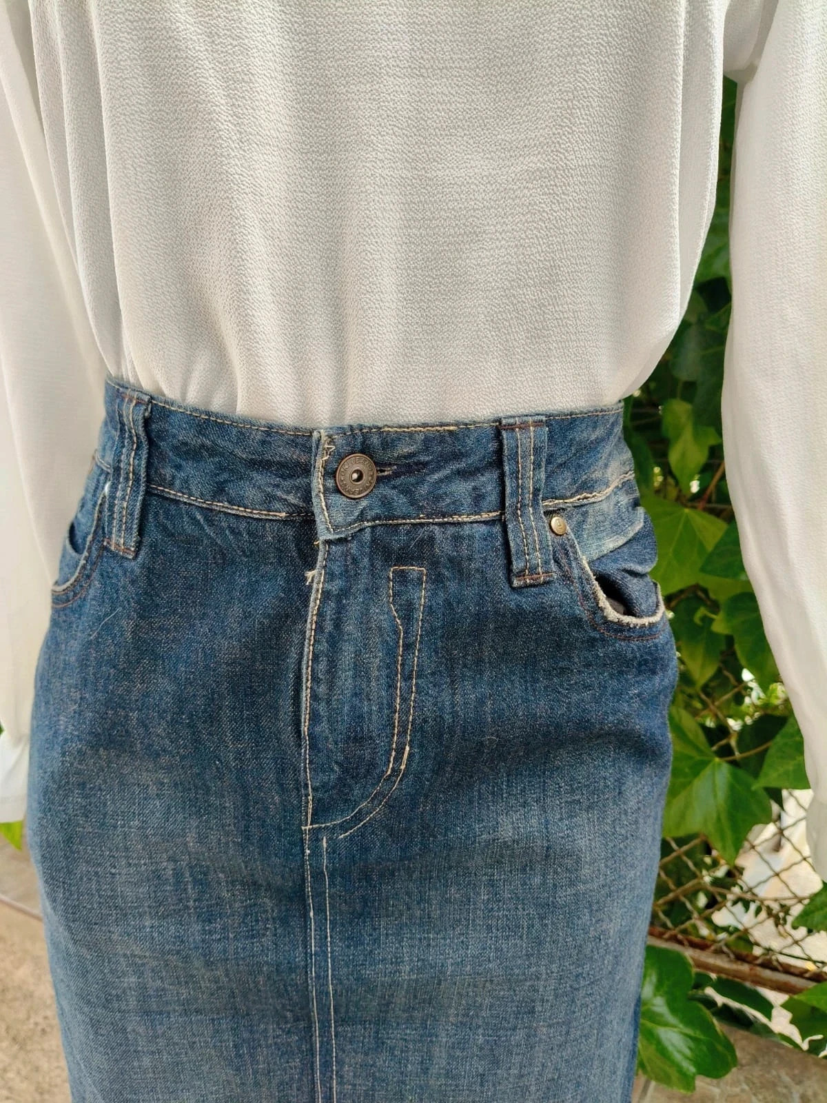 Falda vaquera de tubo OK! Jeans - Talla 44 🌈 – O’k jean’s – taille XXL / 44 / 16 4