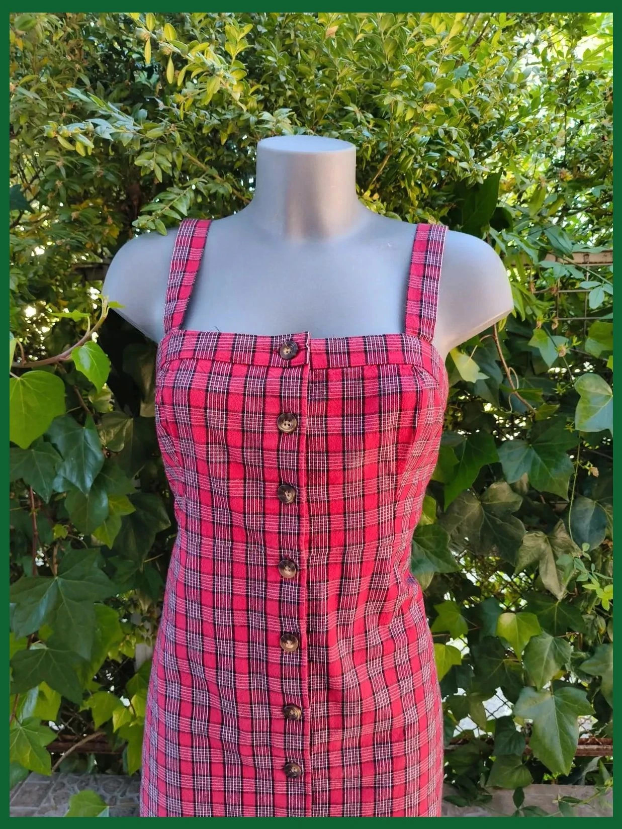 Vestido Mini a Cuadros Rojo Hollister - Talla S 🌈 – Hollister – taille S / 36 / 8 2