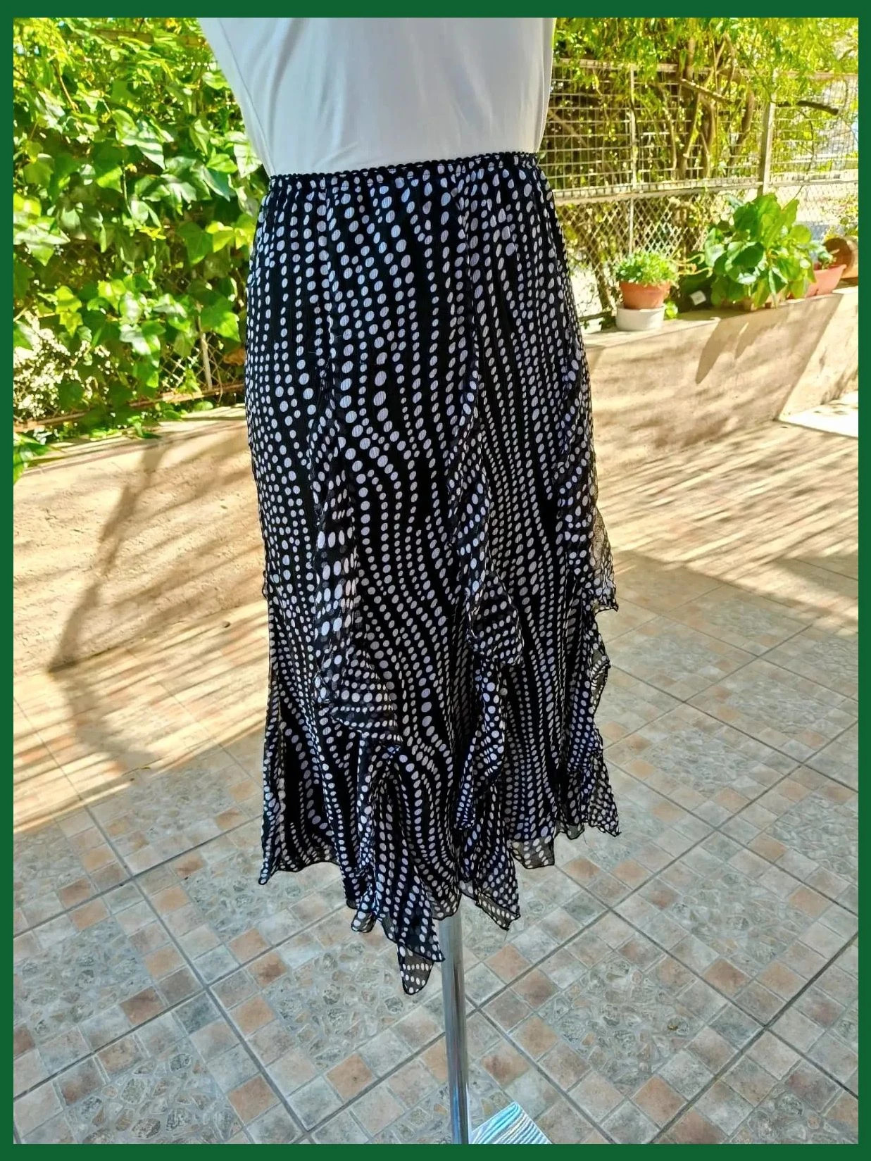 Preciosa Falda Midi con Volantes y Estampado – Atelier Sange Paris 🌈 – Atelier Sange Paris – taille XL / 42 / 14 2