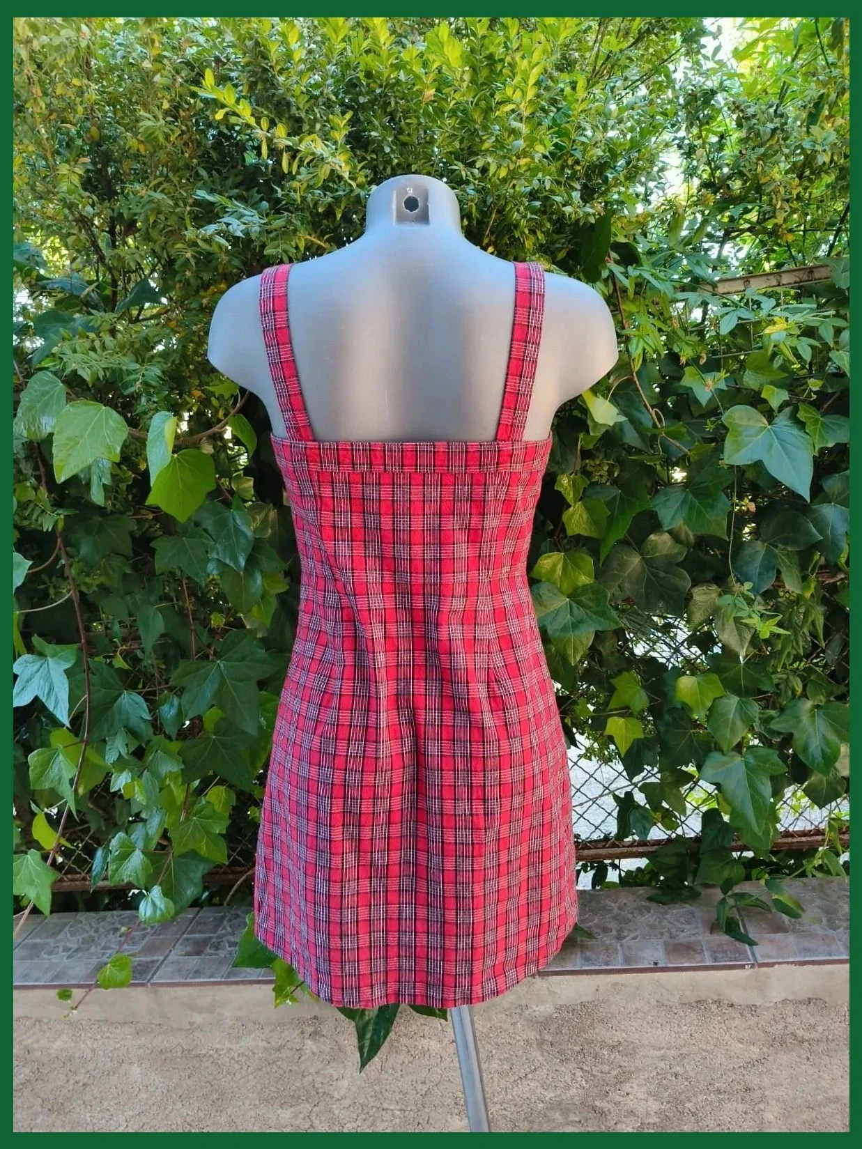 Vestido Mini a Cuadros Rojo Hollister - Talla S 🌈 – Hollister – taille S / 36 / 8 5
