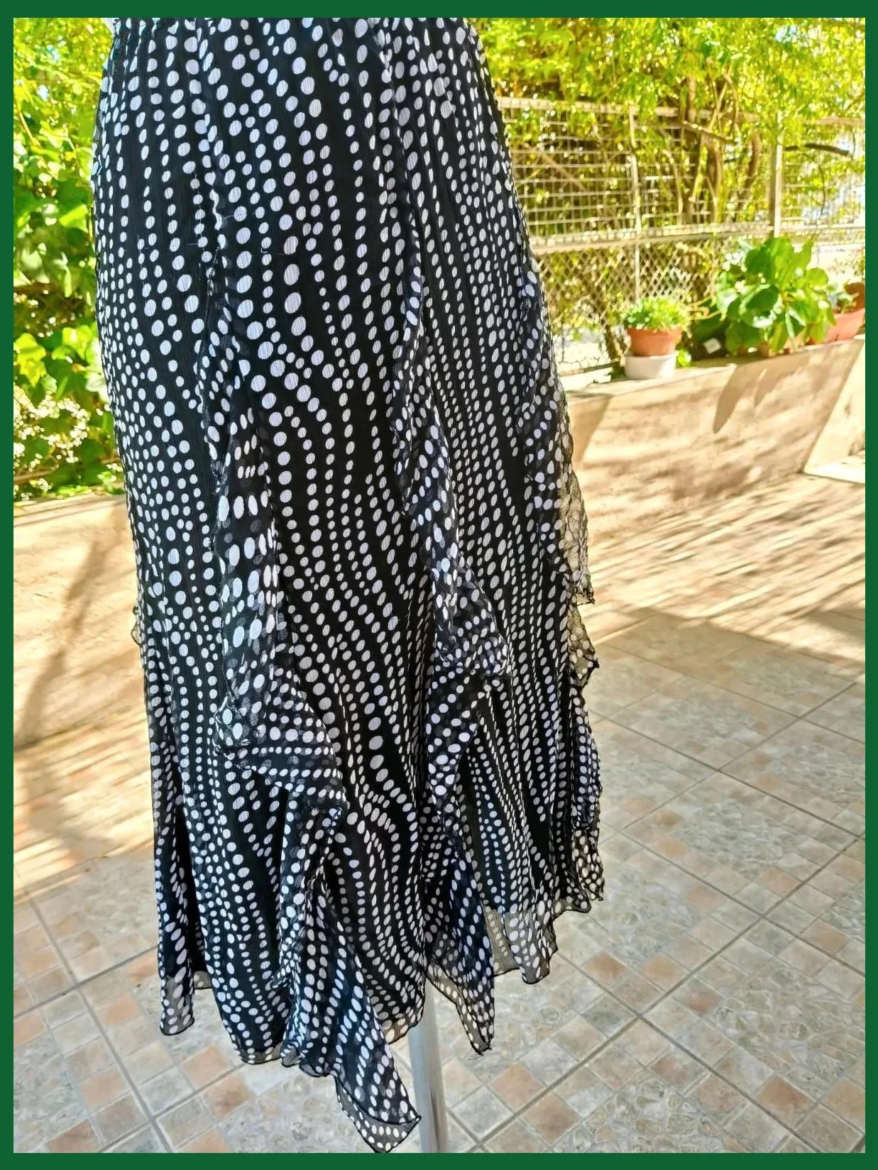 Preciosa Falda Midi con Volantes y Estampado – Atelier Sange Paris 🌈 – Atelier Sange Paris – taille XL / 42 / 14 5