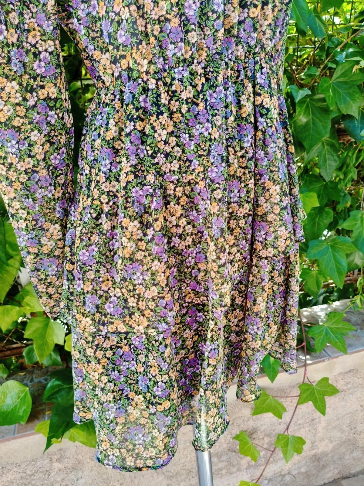 Vestido Mini Floral ZARA – Estilo Romántico y Vaporoso 🌈 – Zara – taille XS / 34 / 6 5