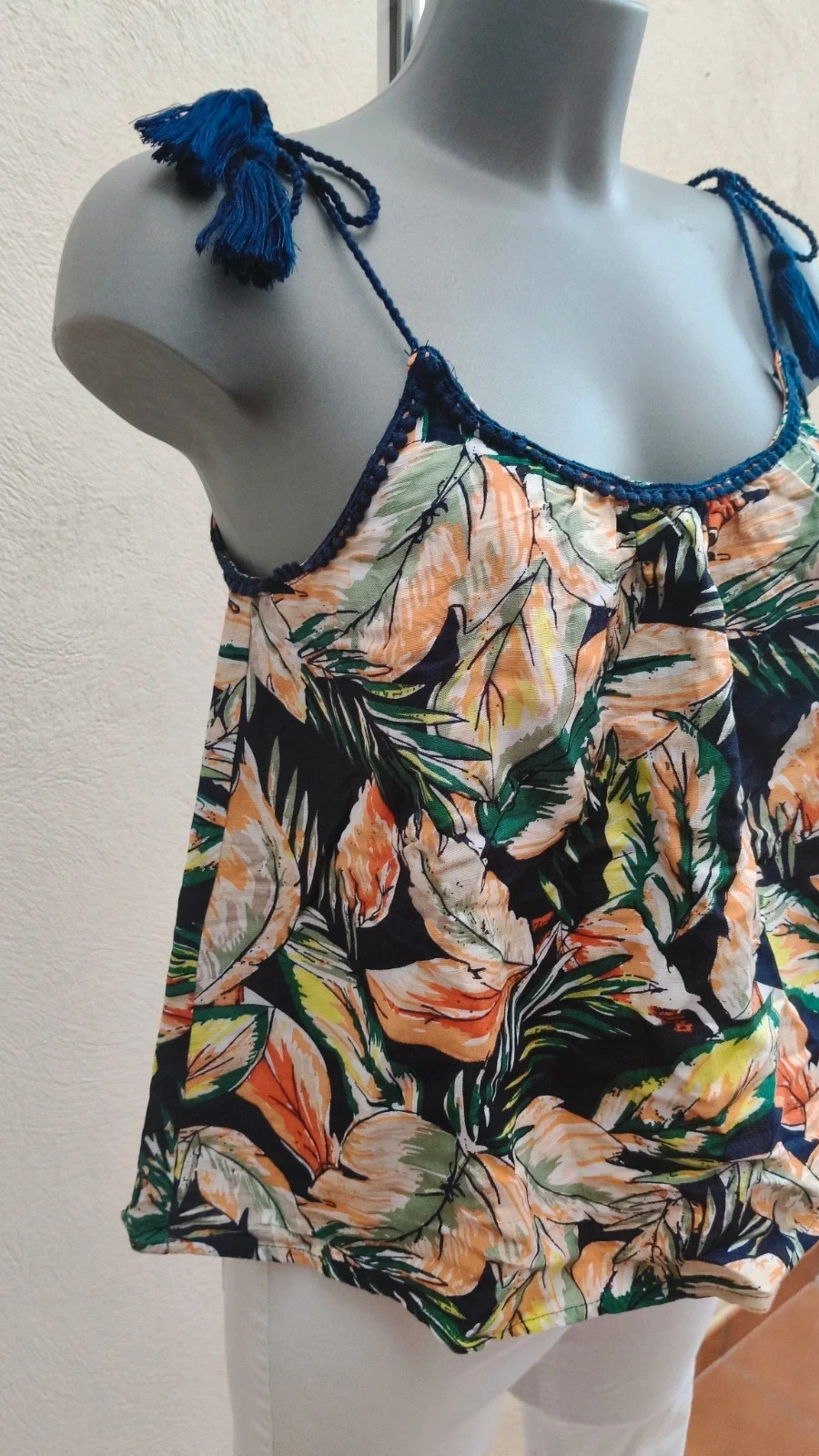 Top de lino tropical Easy Wear (El Corte Inglés) - Talla M 🌈 – Easy Wear – taille M / 38 / 10 4