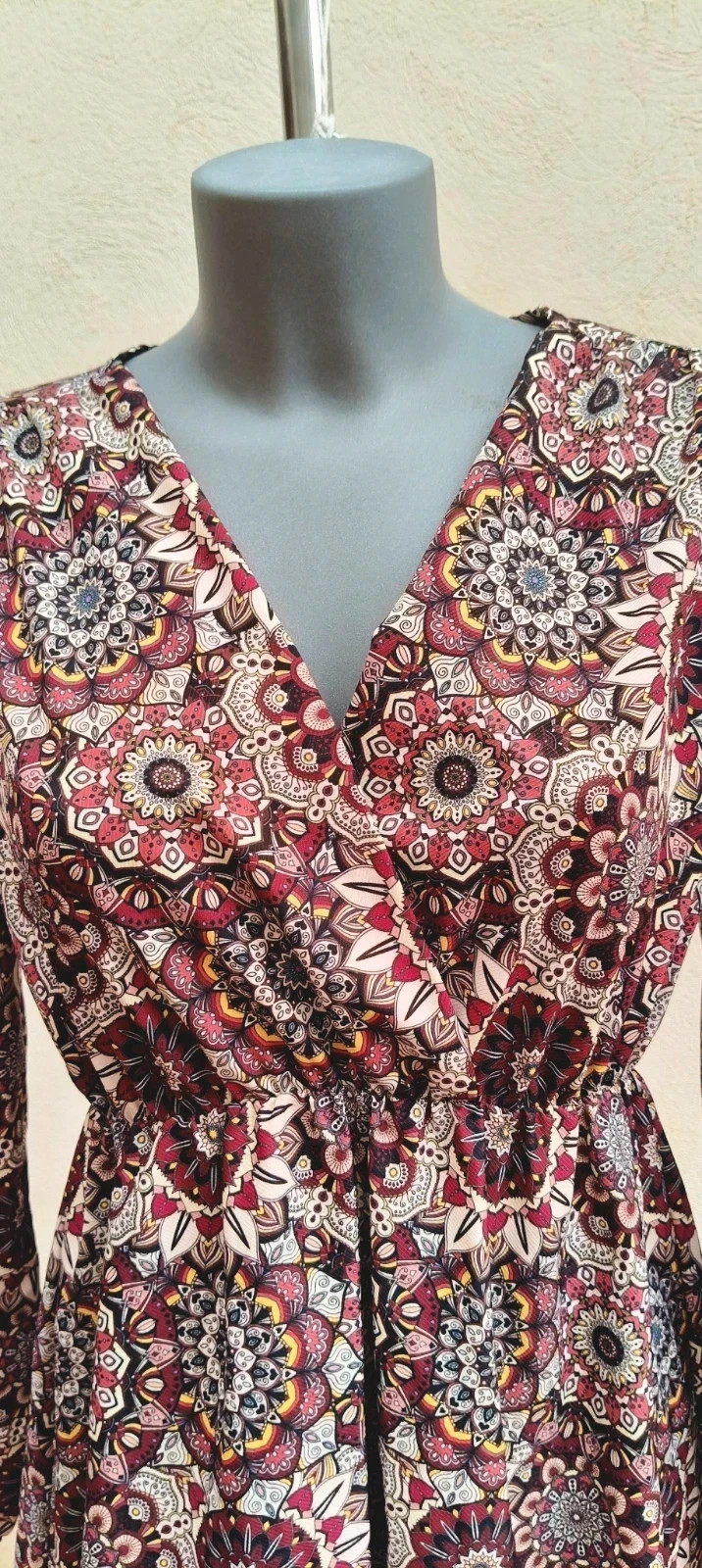 Vestido Corto con Estampado de Mandalas 🌈 – Boutique Bohéme – taille M / 38 / 10 4