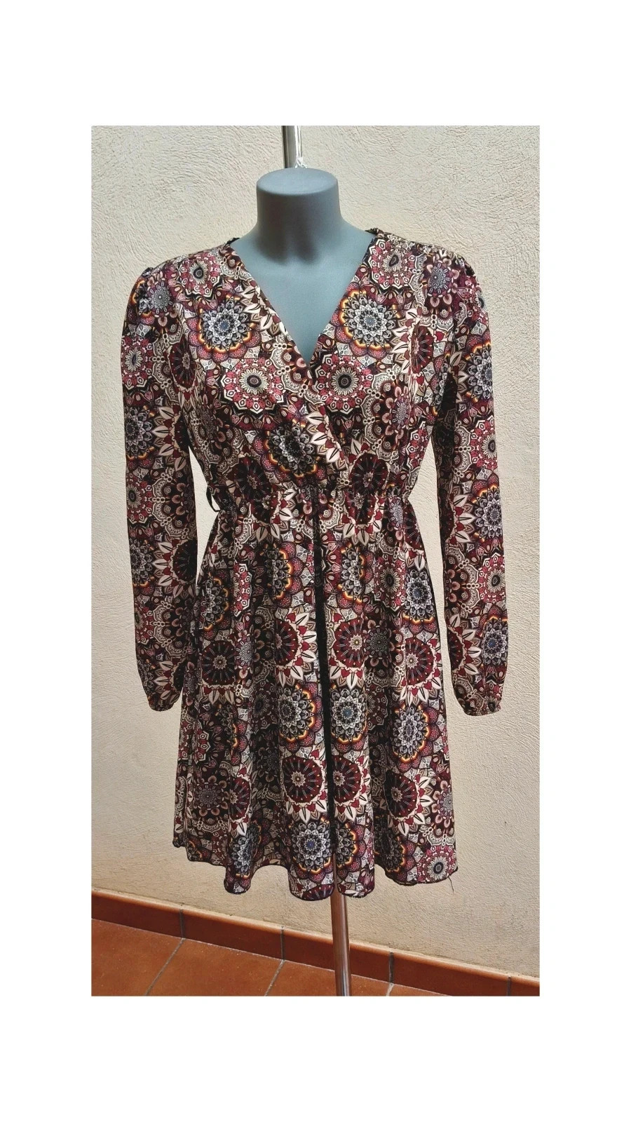 Vestido Corto con Estampado de Mandalas 🌈
