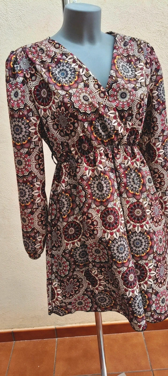 Vestido Corto con Estampado de Mandalas 🌈 – Boutique Bohéme – taille M / 38 / 10 2