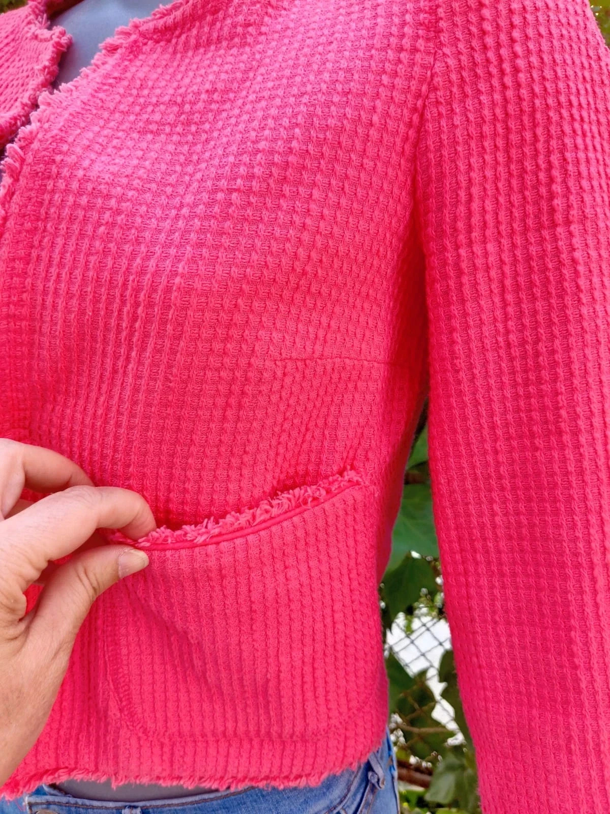 Chaqueta fucsia Zara Basic (Talla XS) 🌈 – Zara – taille S / 36 / 8 4