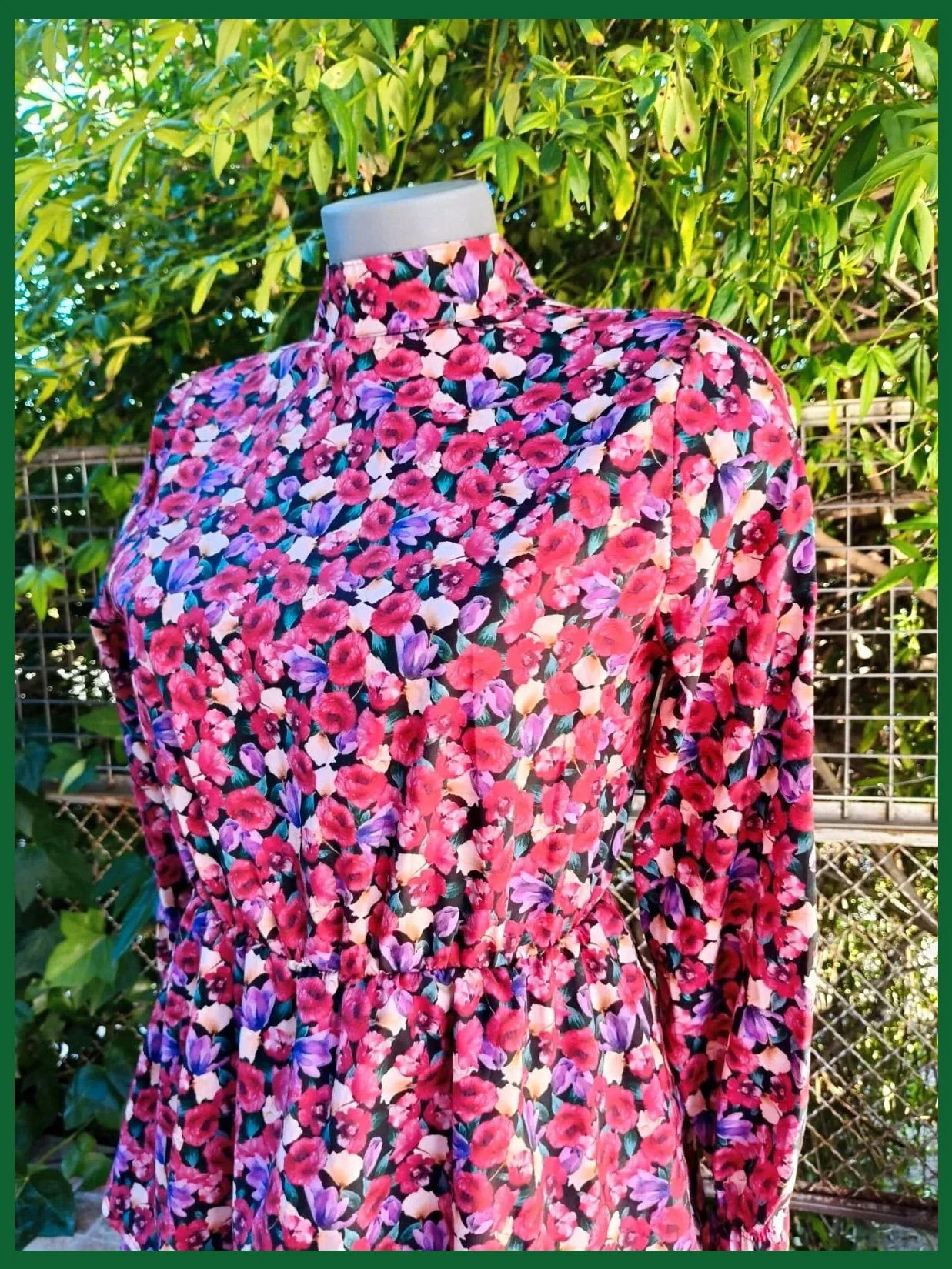 Vestido Corto con Estampado Floral Vibrante y Volantes 🌺 – Boutique Bohéme – taille L / 40 / 12 2