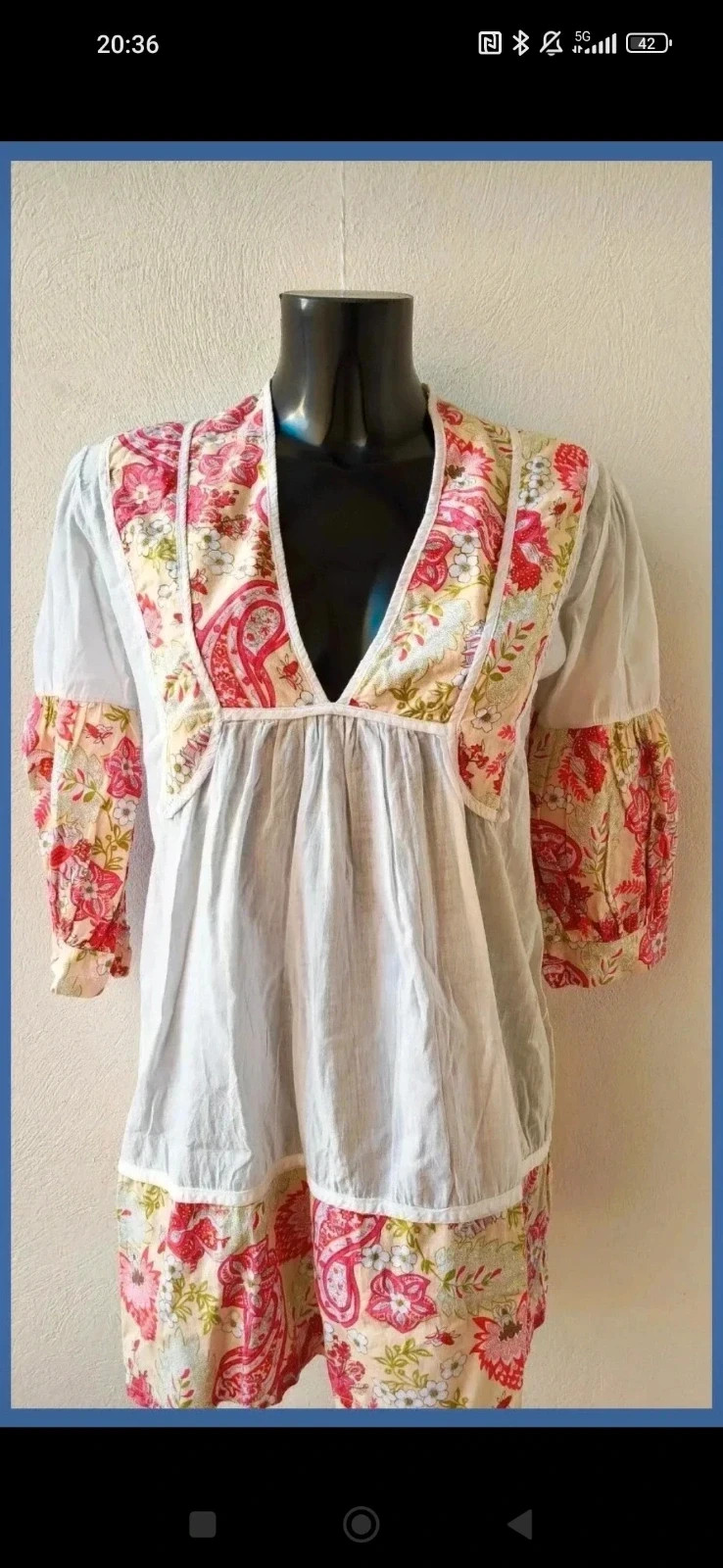Vestido corto / Tunica fluida de Kling 🌈 – Kling – taille M / 38 / 10 2