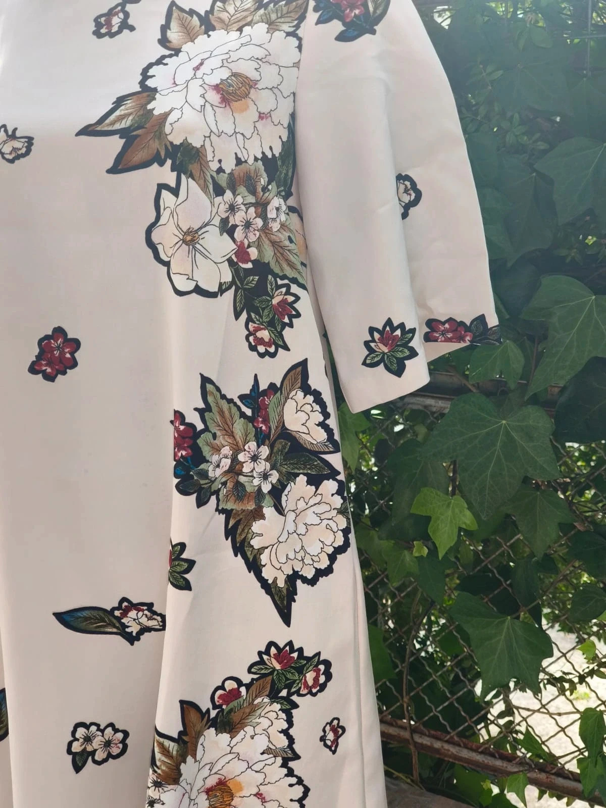 Vestido corto fluido con estampado floral oriental - Zara 🌈 – Zara – taille M / 38 / 10 5
