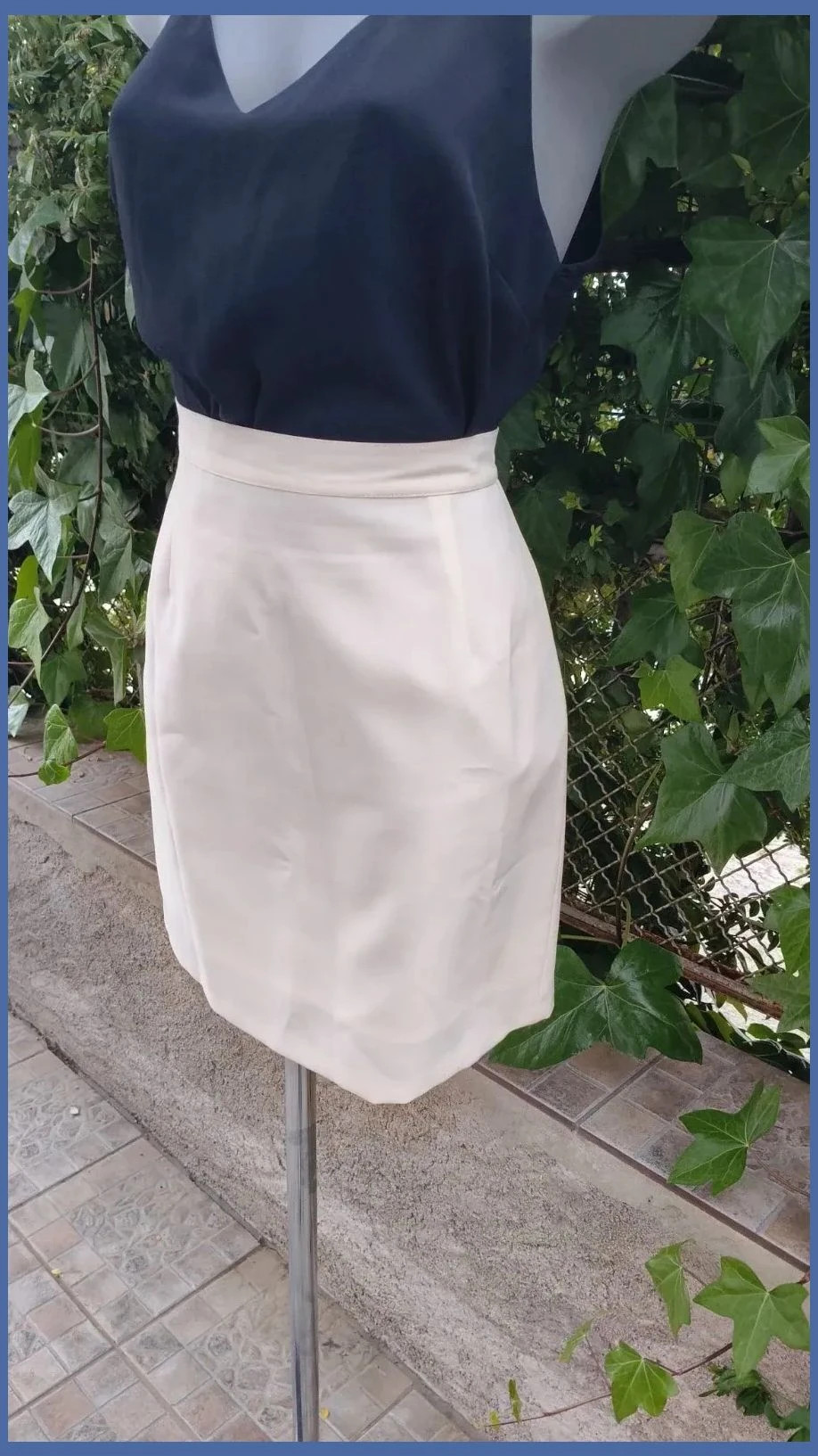 Falda Mini Blanca Elegante - Estilo Minimalista – CML – taille L / 40 / 12 3