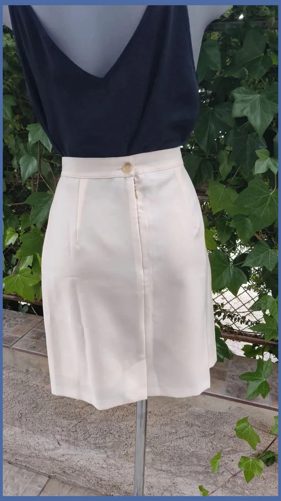 Falda Mini Blanca Elegante - Estilo Minimalista – CML – taille L / 40 / 12 5
