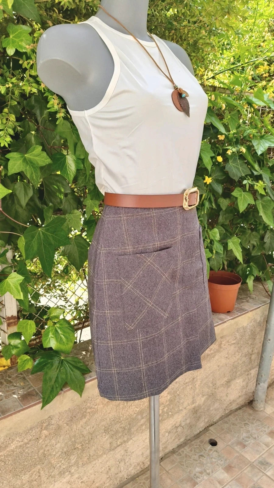 Minifalda de Cuadros MNG (Mango Casual) 🌈 – MNG – taille M / 38 / 10 5
