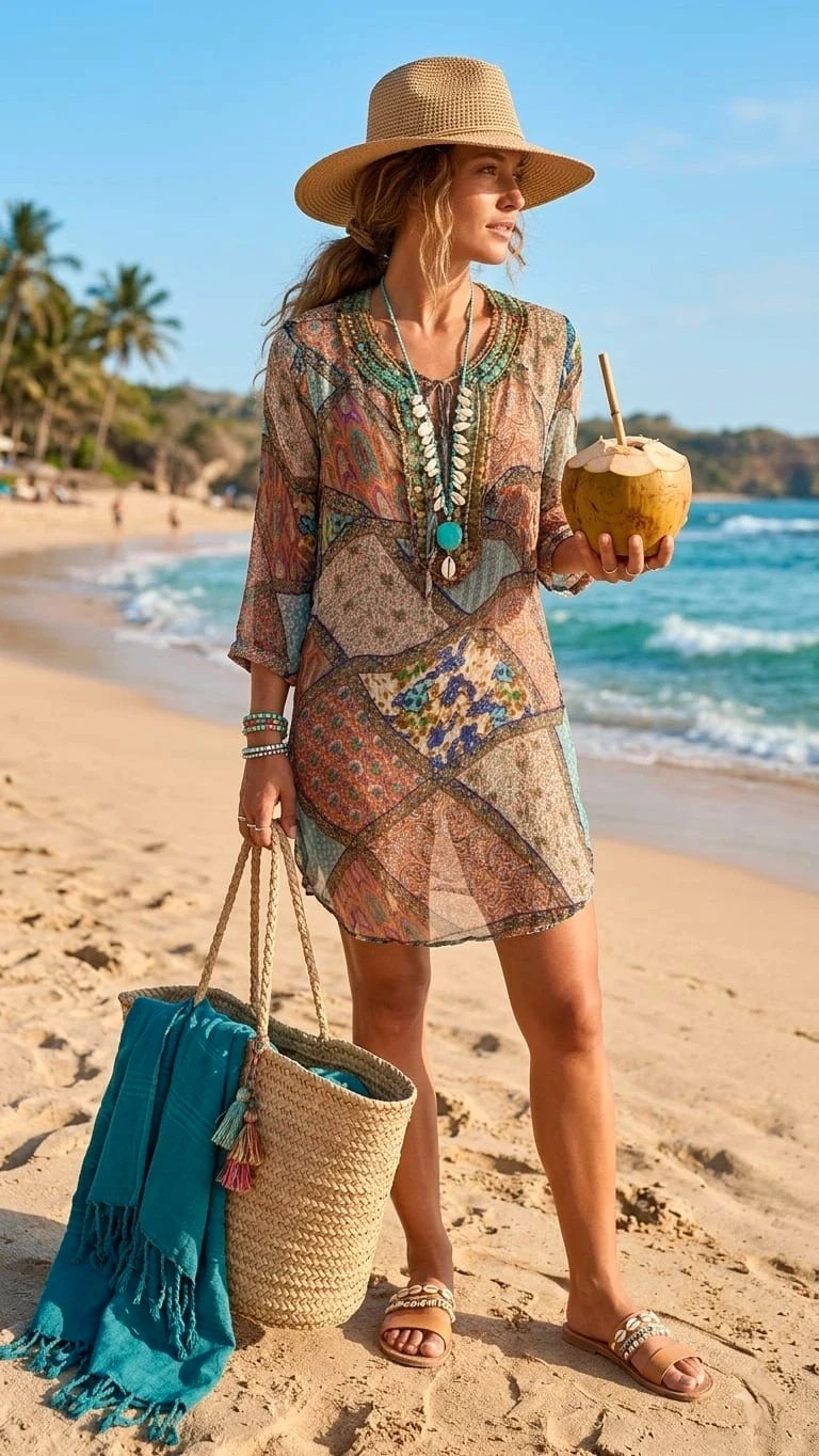 Túnica Boho Chic 🌈 – Selvatgi – taille M / 38 / 10 2