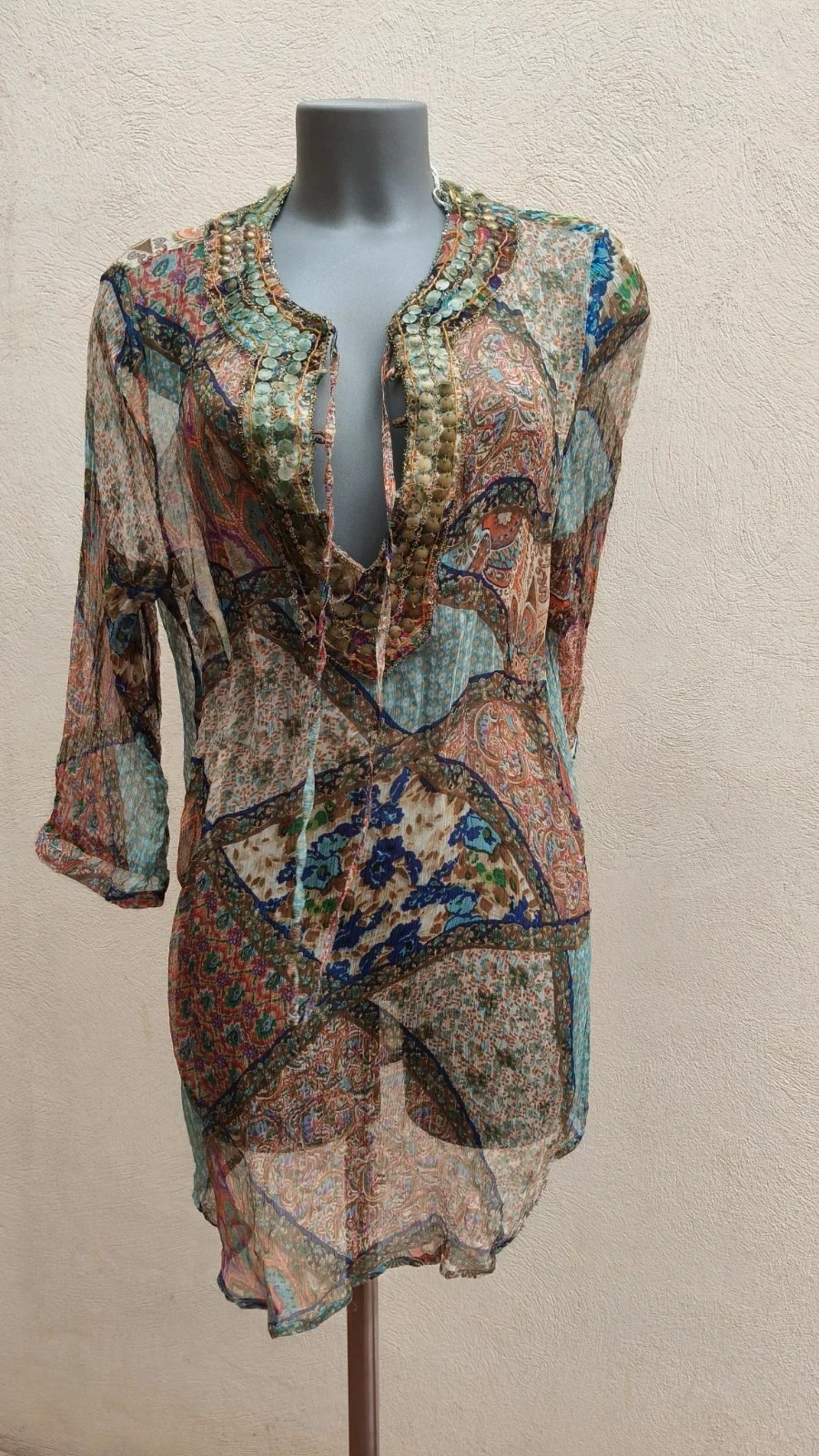 Túnica Boho Chic 🌈 – Selvatgi – taille M / 38 / 10 5