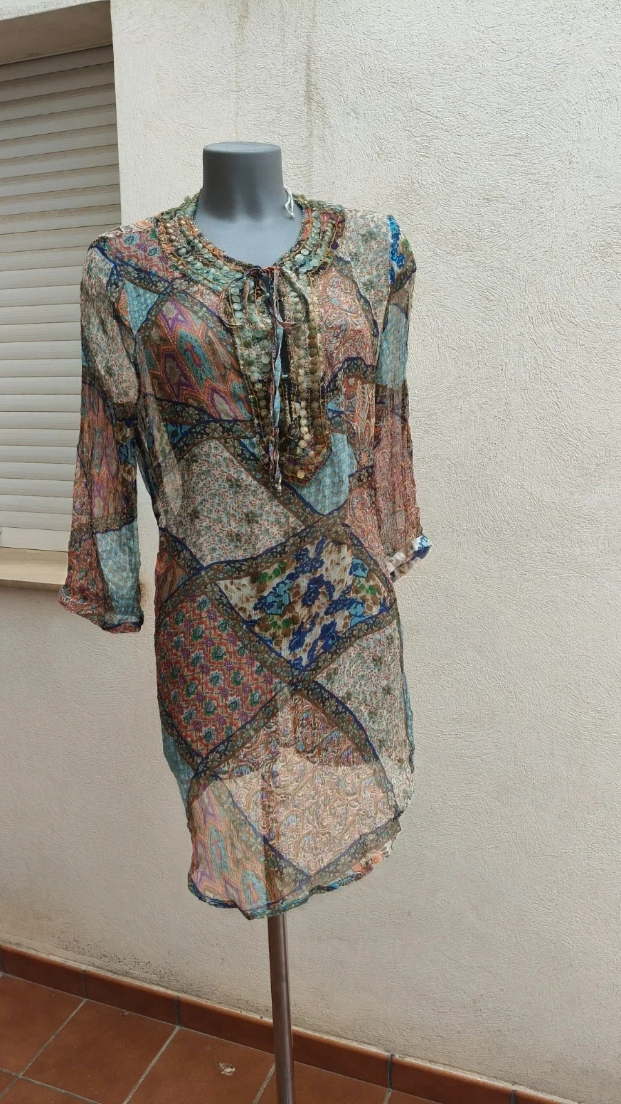 Túnica Boho Chic 🌈 – Selvatgi – taille M / 38 / 10