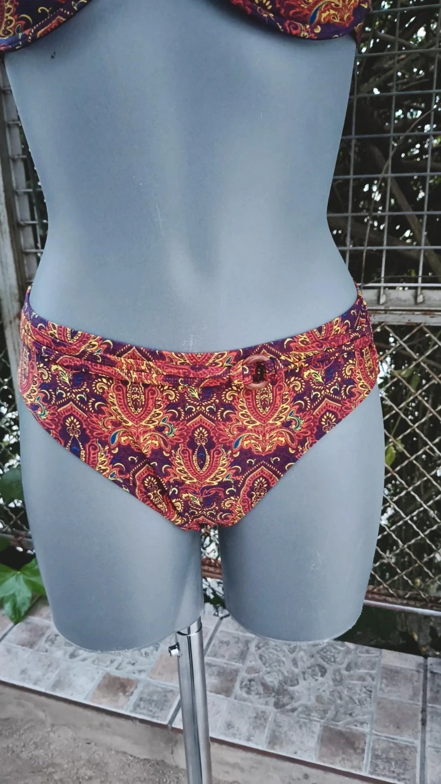 Conjunto Bikini Vintage Estampado Cachemir 🌈 – Vintage Boutique – taille M / 38 / 10 5