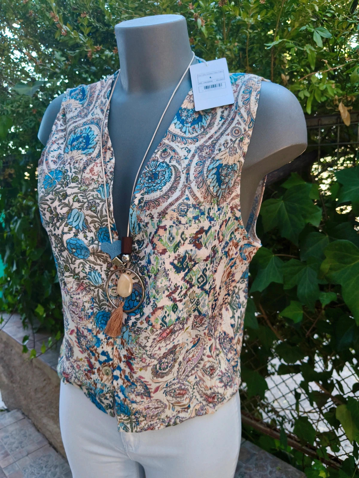 Chaleco estampado boho de Massima Grazia 🌈 – massima grazia – taille L / 40 / 12 4