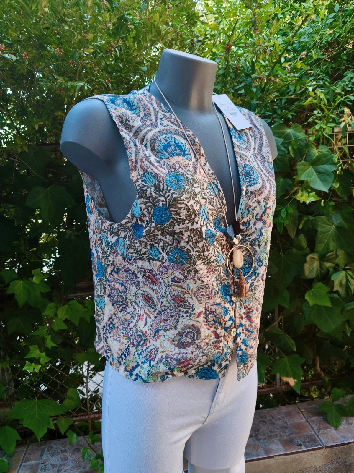 Chaleco estampado boho de Massima Grazia 🌈 – massima grazia – taille L / 40 / 12 3