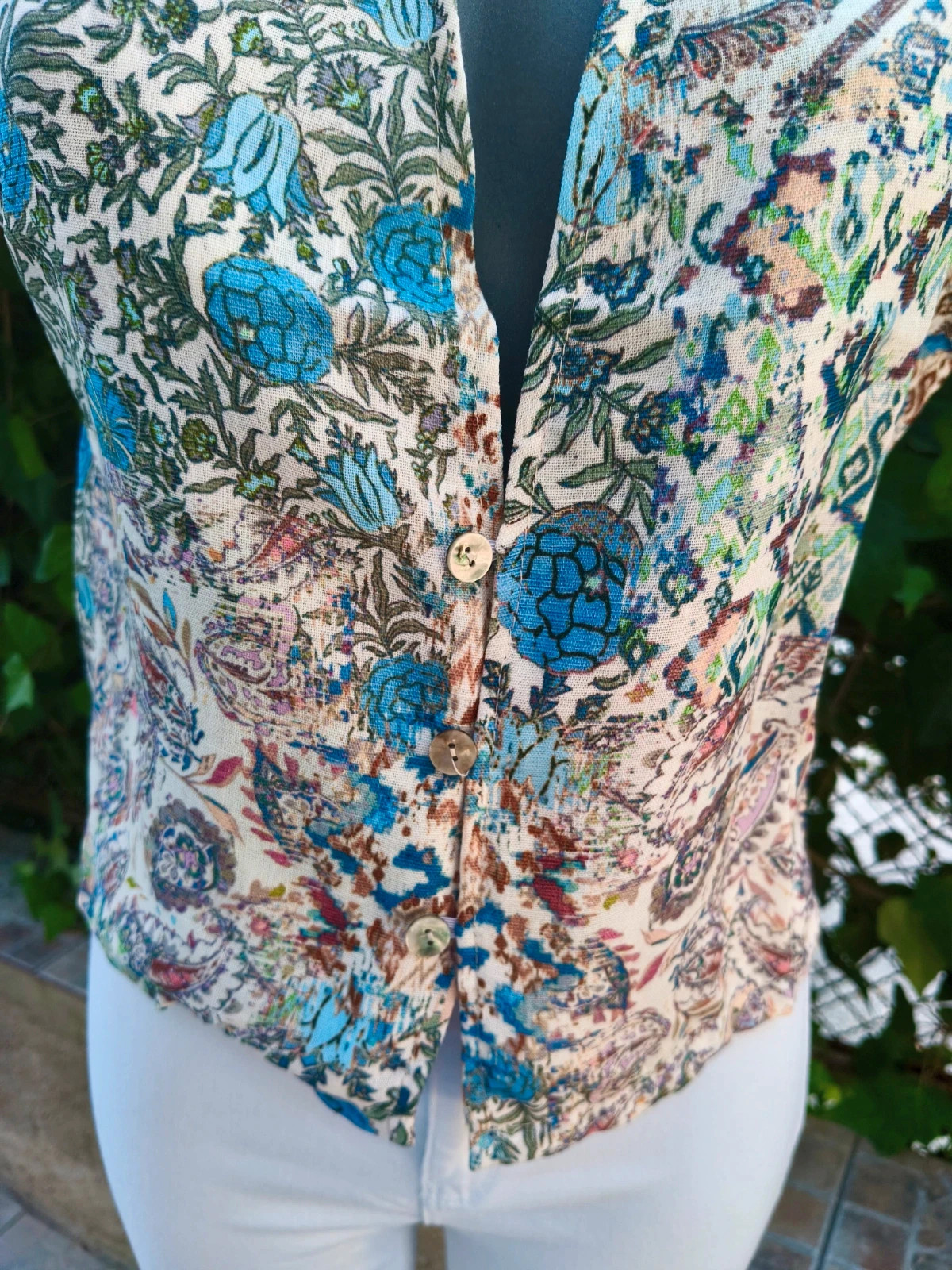 Chaleco estampado boho de Massima Grazia 🌈 – massima grazia – taille L / 40 / 12 5