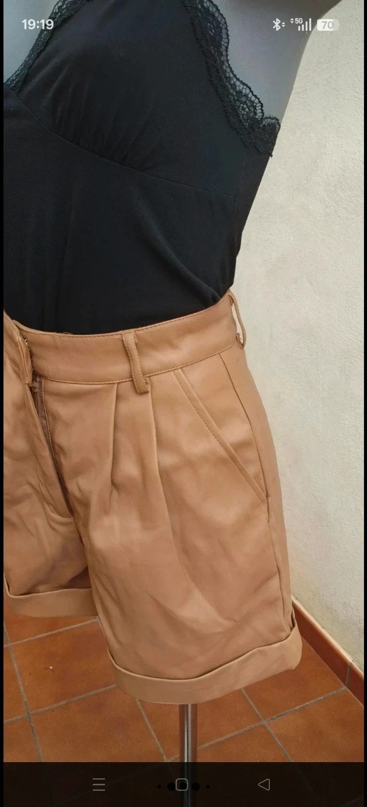 Shorts efecto piel camel Primark 🌈 – Primark – taille S / 36 / 8 4