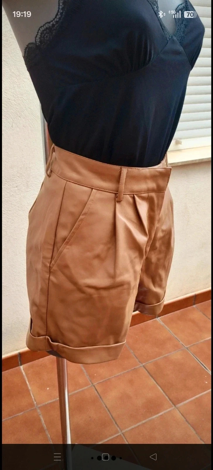 Shorts efecto piel camel Primark 🌈 – Primark – taille S / 36 / 8 5