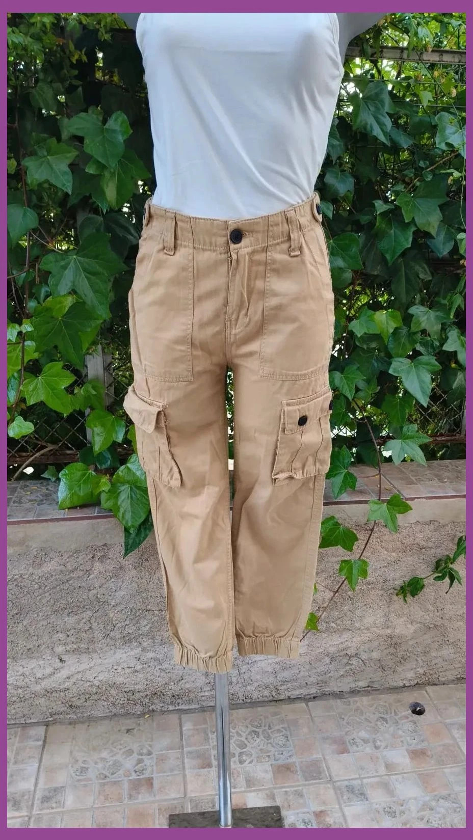Cargo Bershka Camel , Corte perfecto 💯 – Bershka – taille XS / 34 / 6 2