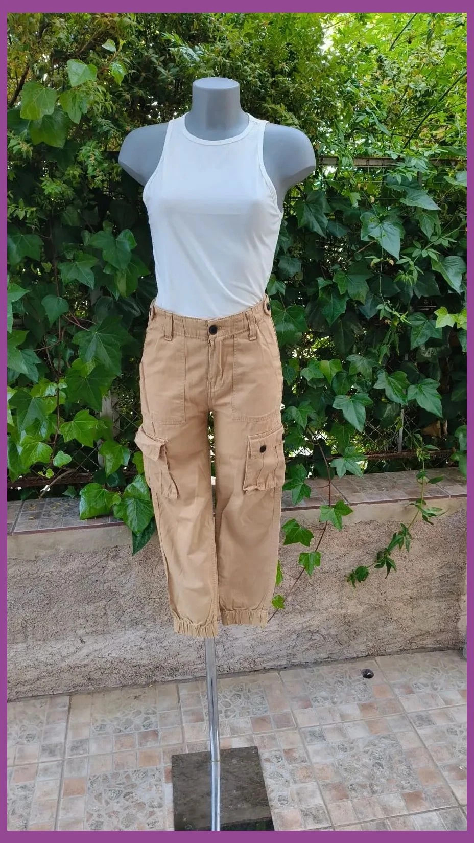 Cargo Bershka Camel , Corte perfecto 💯 – Bershka – taille XS / 34 / 6