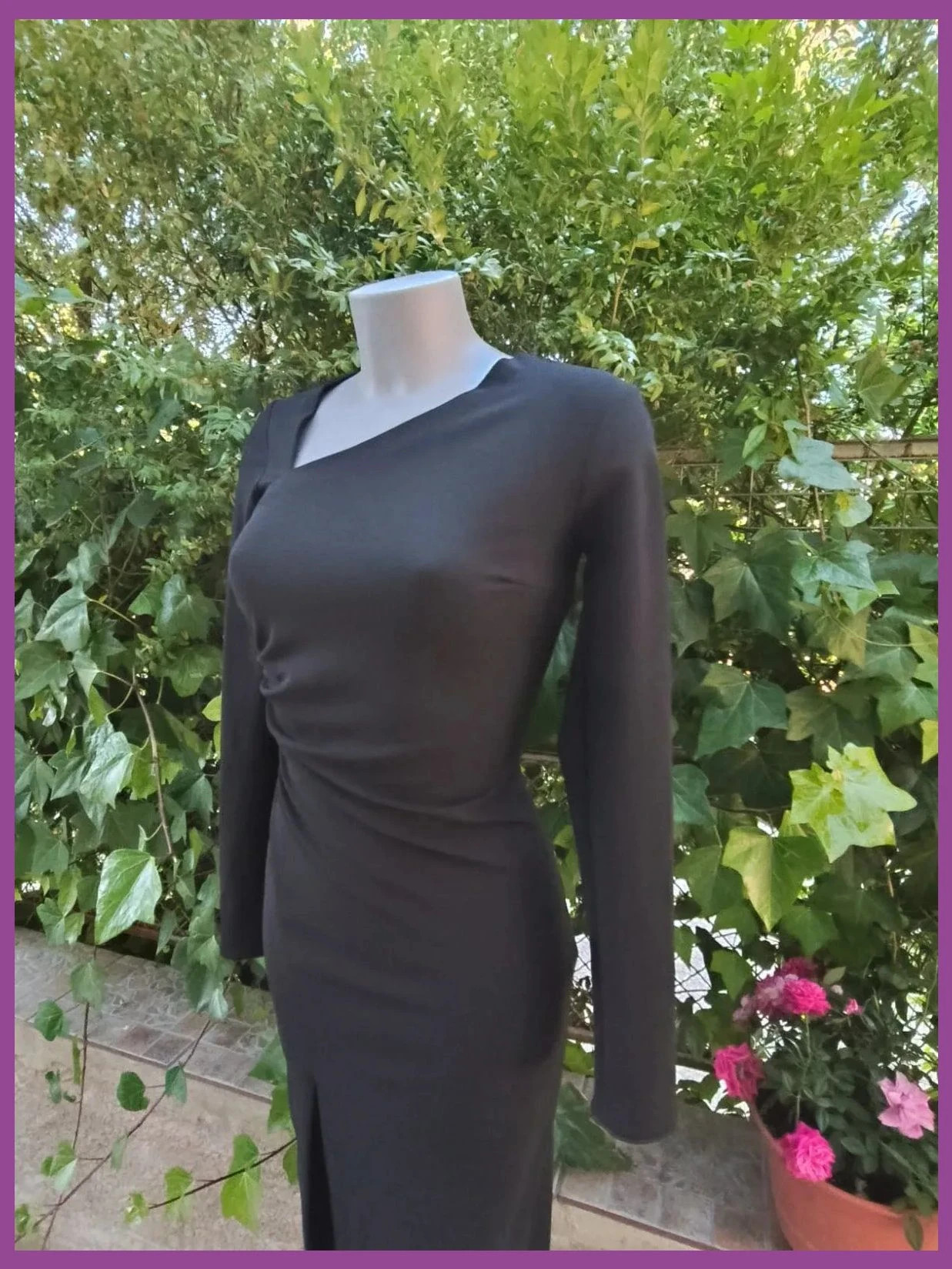 Vestido Midi Negro Asimétrico de Zara - Talla XS 🌈 – Zara – taille XS / 34 / 6 2