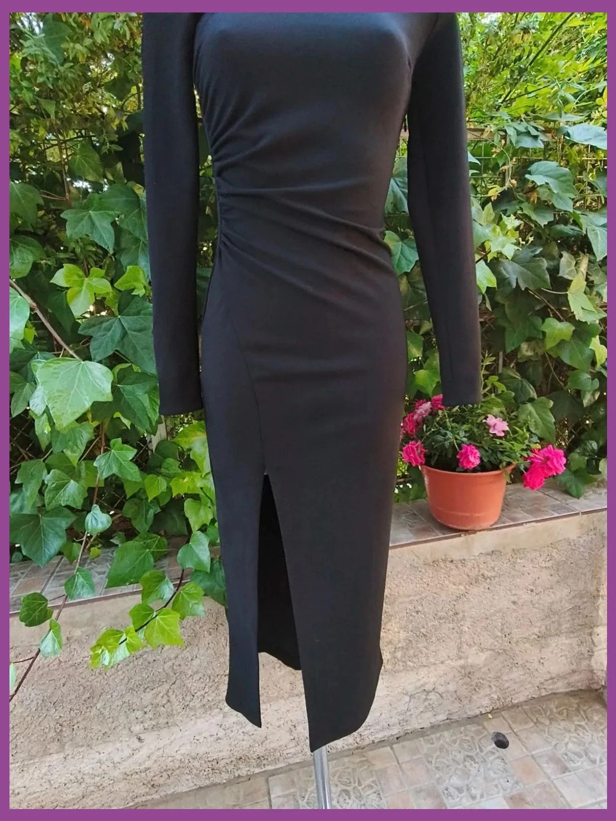 Vestido Midi Negro Asimétrico de Zara - Talla XS 🌈 – Zara – taille XS / 34 / 6 4