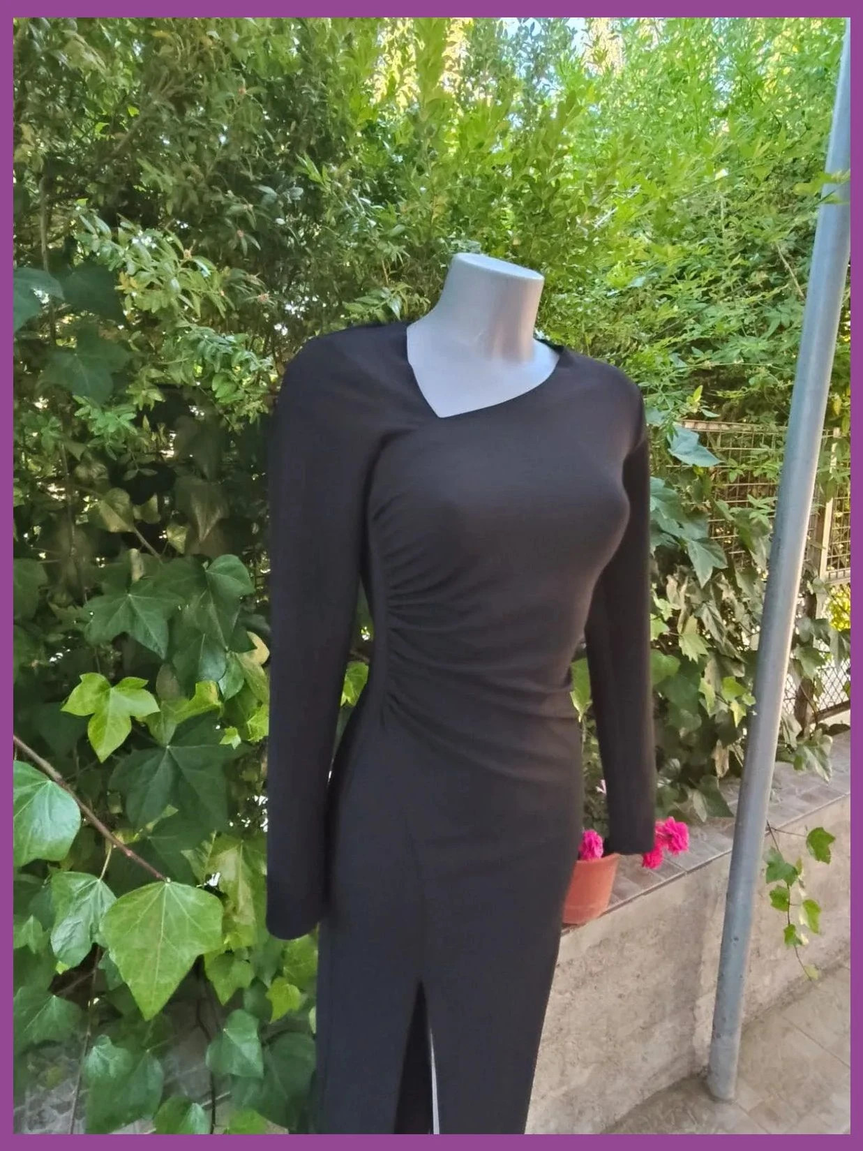 Vestido Midi Negro Asimétrico de Zara - Talla XS 🌈 – Zara – taille XS / 34 / 6 3
