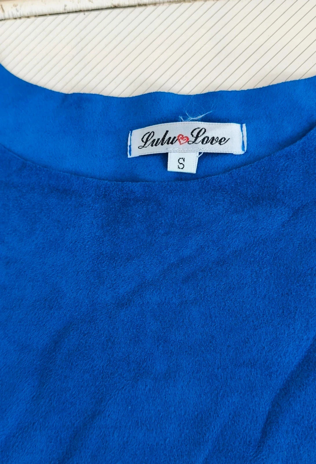 Vestido Azul Eléctrico Efecto Antelina - Lulu Love 🌈 – Lulu Love – taille S / 36 / 8 5