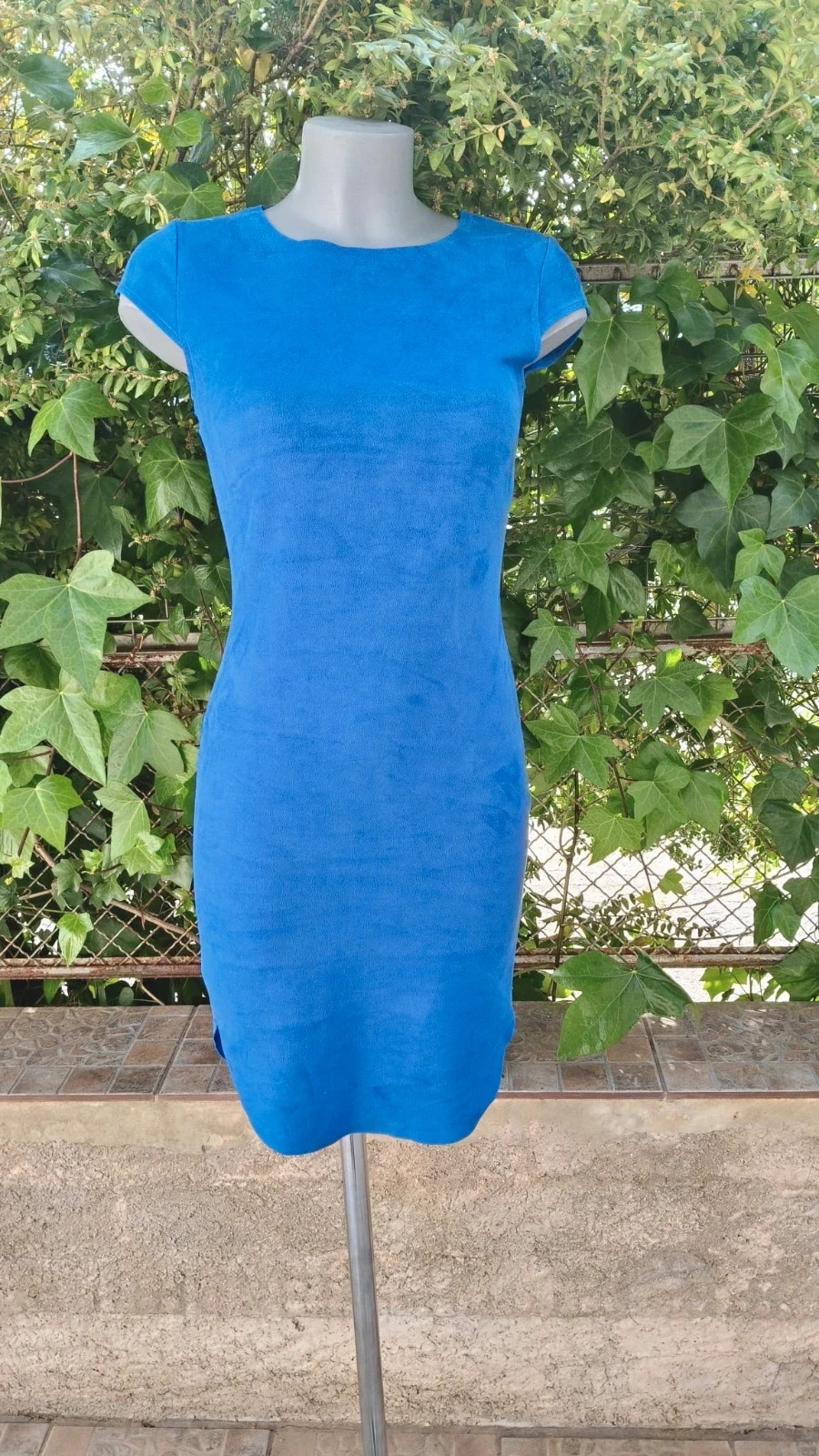 Vestido Azul Eléctrico Efecto Antelina - Lulu Love 🌈