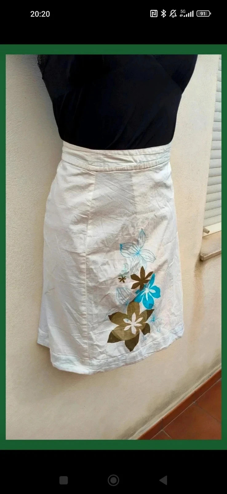 Falda Cruzada Blanca con Estampado Floral - Kalais (Talla 40) 🌈 – La Boutique – taille L / 40 / 12 2