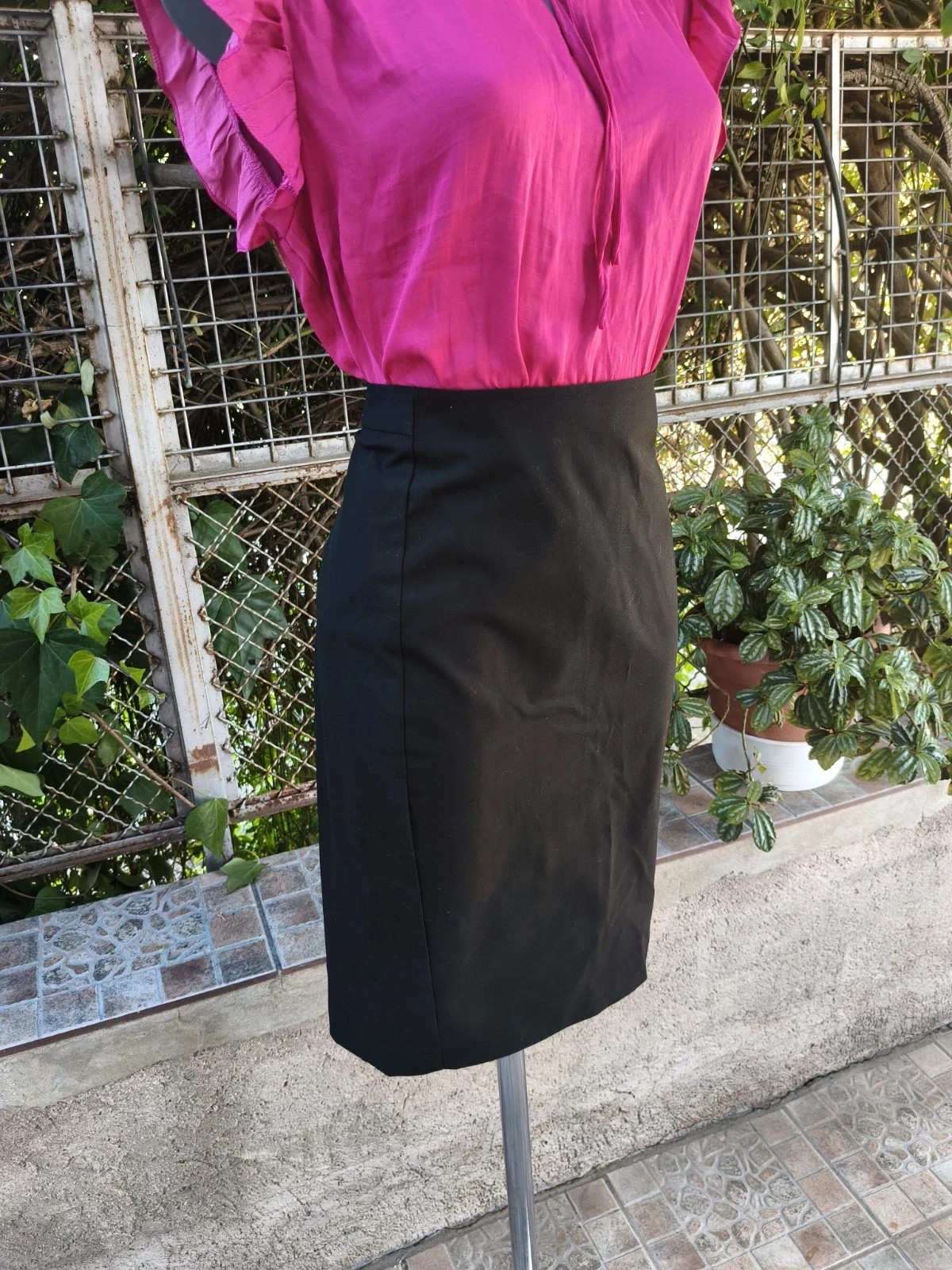 Falda de tubo negra Zara Basic 🌈 – Zara – taille M / 38 / 10 3