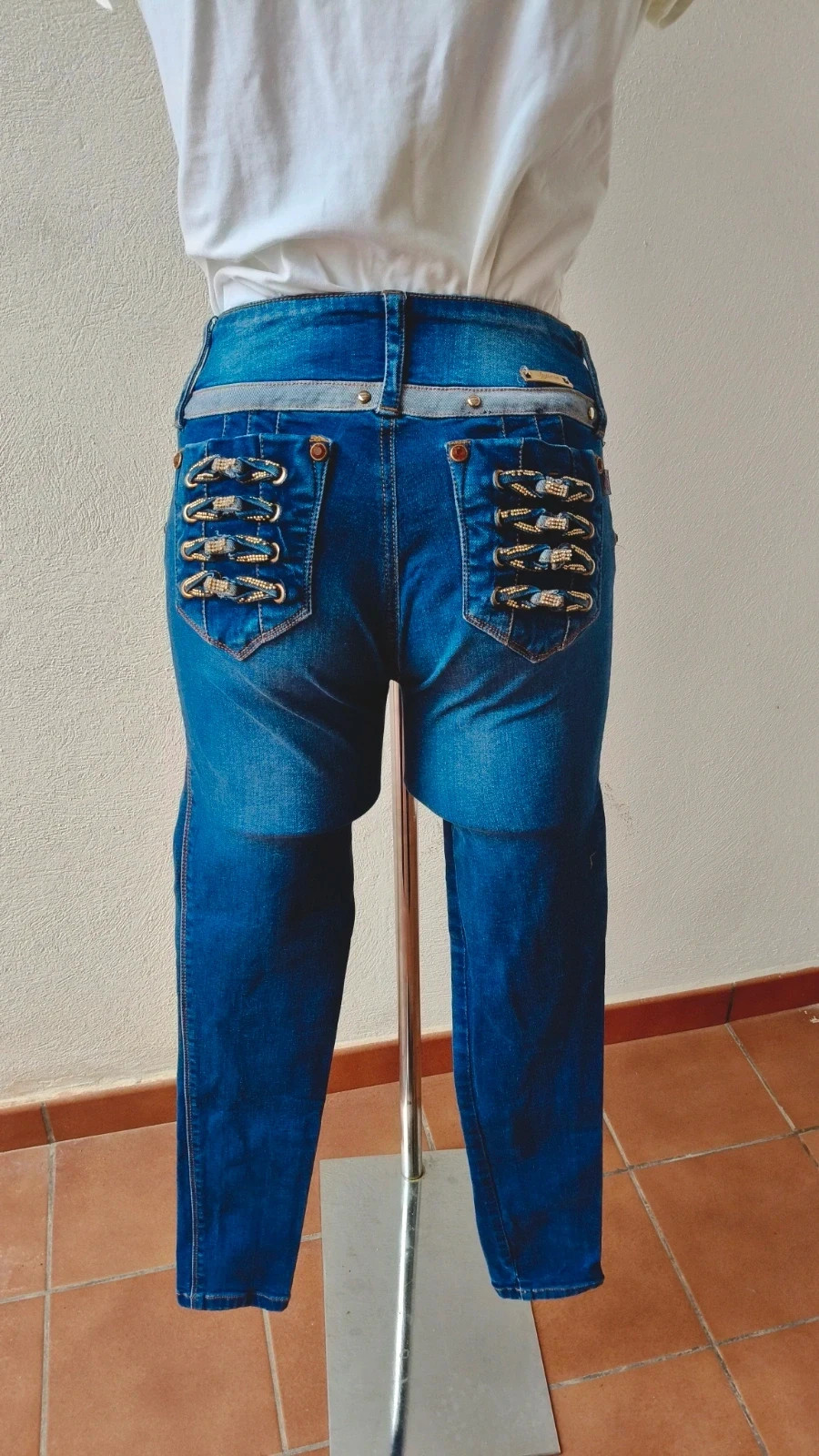 Vaqueros Rotos Lujuria Jeans - Efecto Push-Up - Talla 10 🌈 – lujuria jeans – taille M / 38 / 10 5