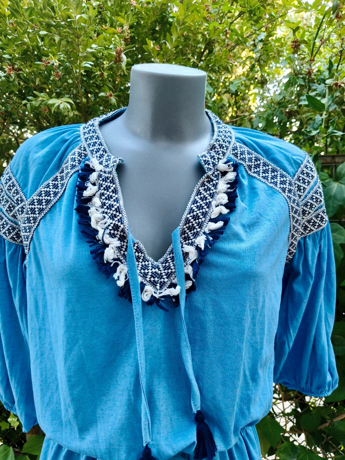 Vestido corto estilo boho azul Women'secret talla M 🌈 – Women'secret – taille M / 38 / 10 4