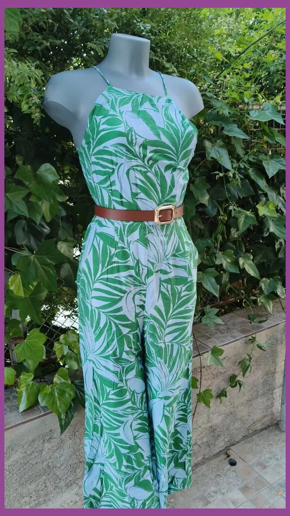 Mono Largo Estampado Tropical - Mango 🥭 – Mango – taille S / 36 / 8 3