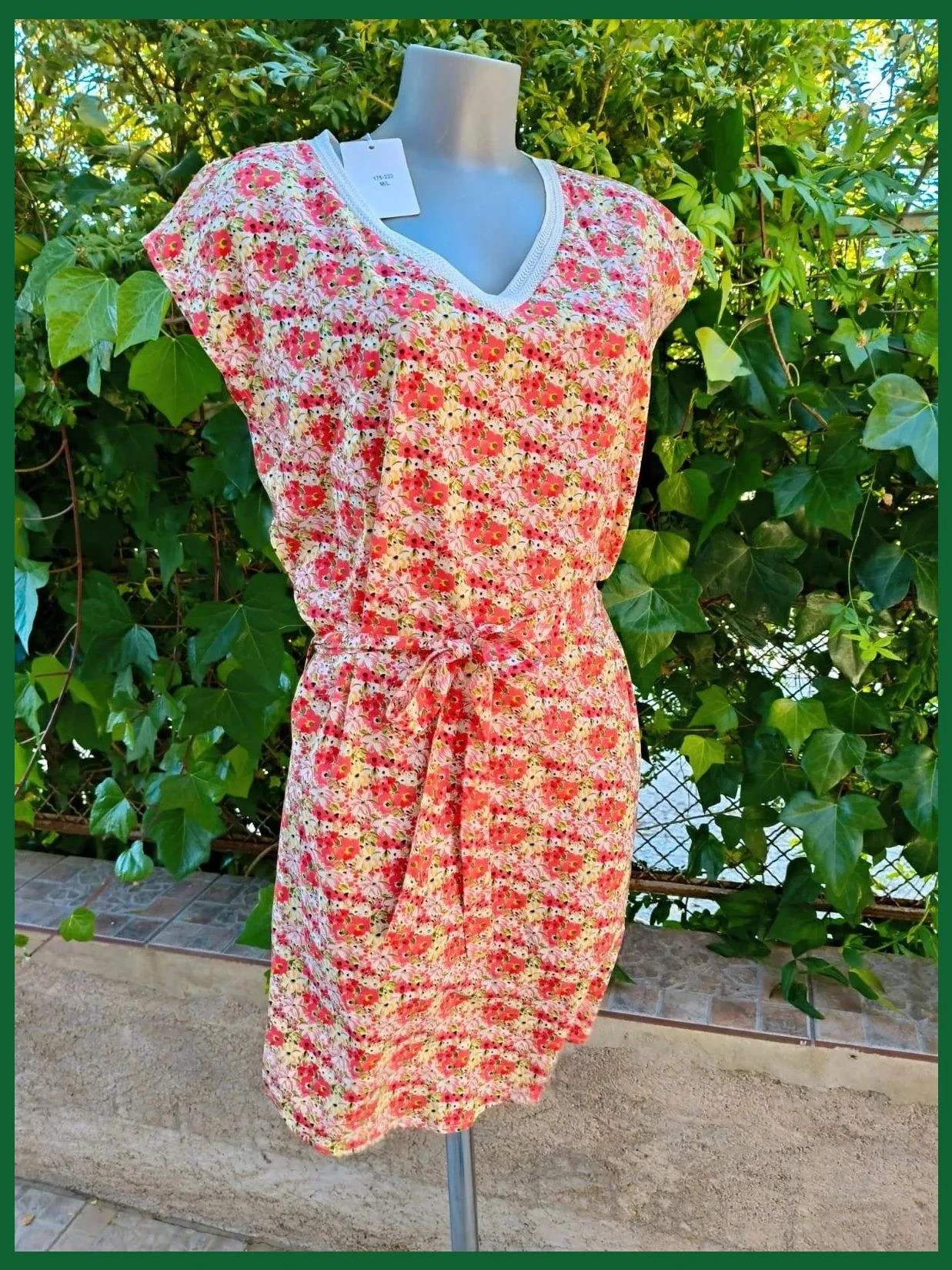 Vestido Playero Floral con Detalle Lurex (Talla M/L) 🌈 – By One – taille M / 38 / 10 2